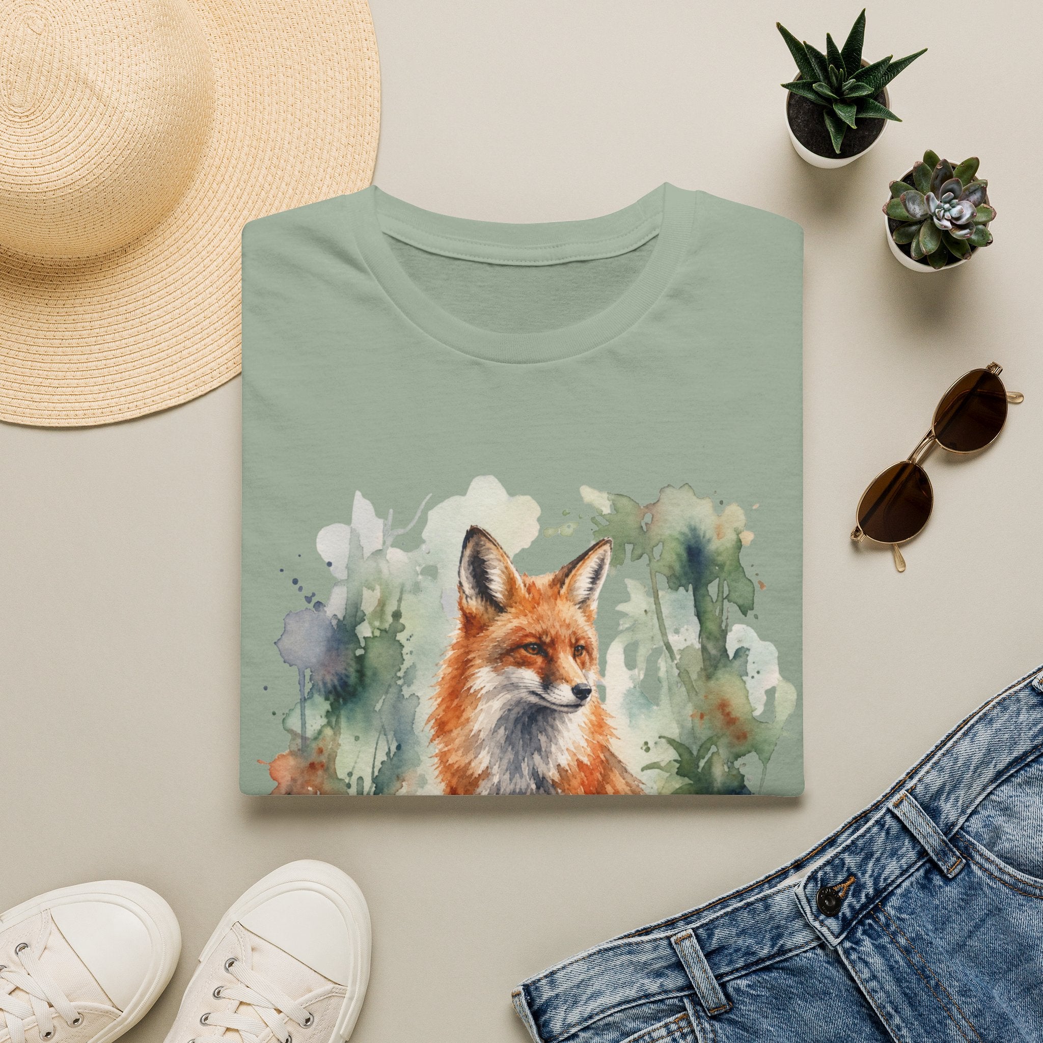 Teacher Fox Tee and Candle Gift Set