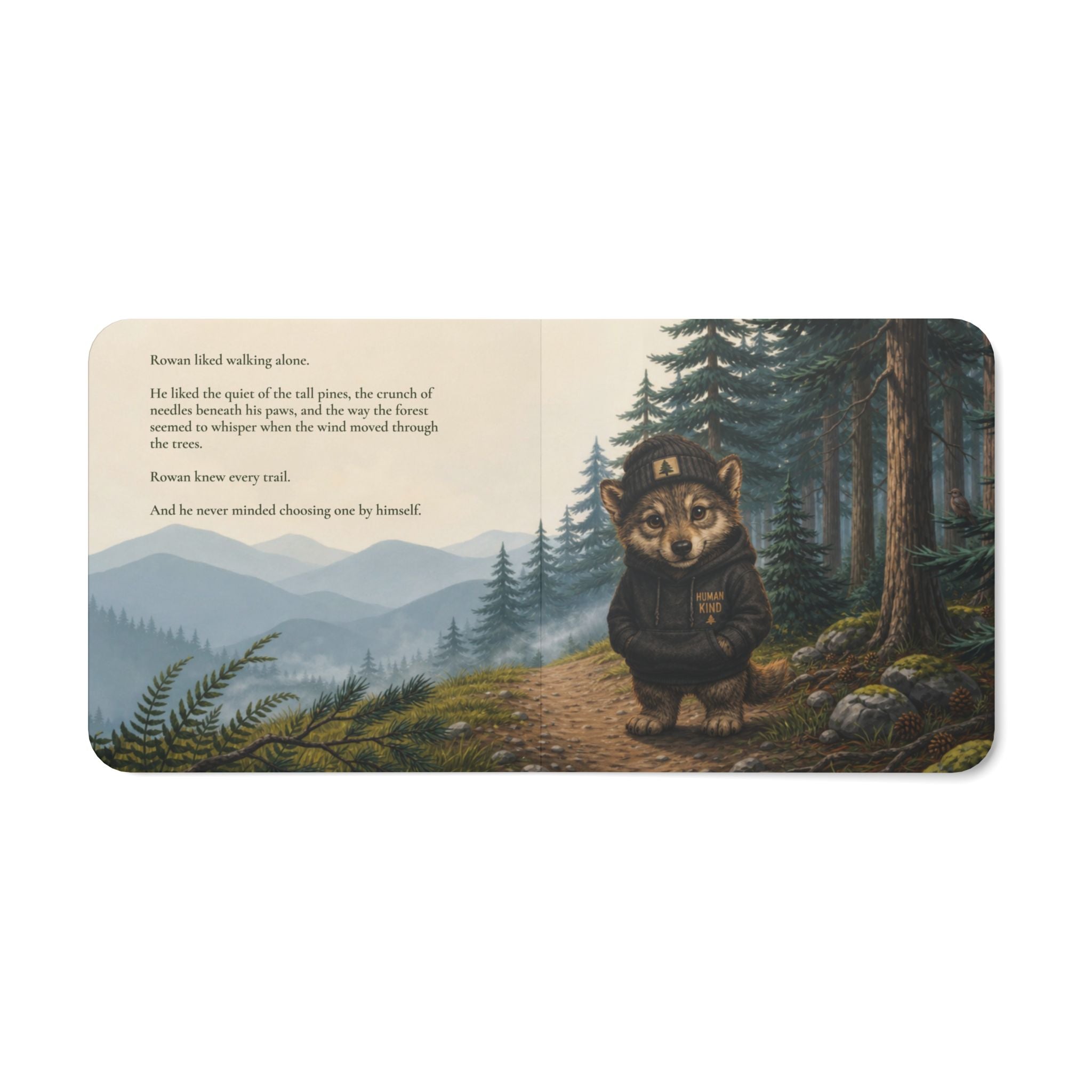 Board Book — "Rowan and the Path He Chose" Kids' Woodland Adventure Storybook