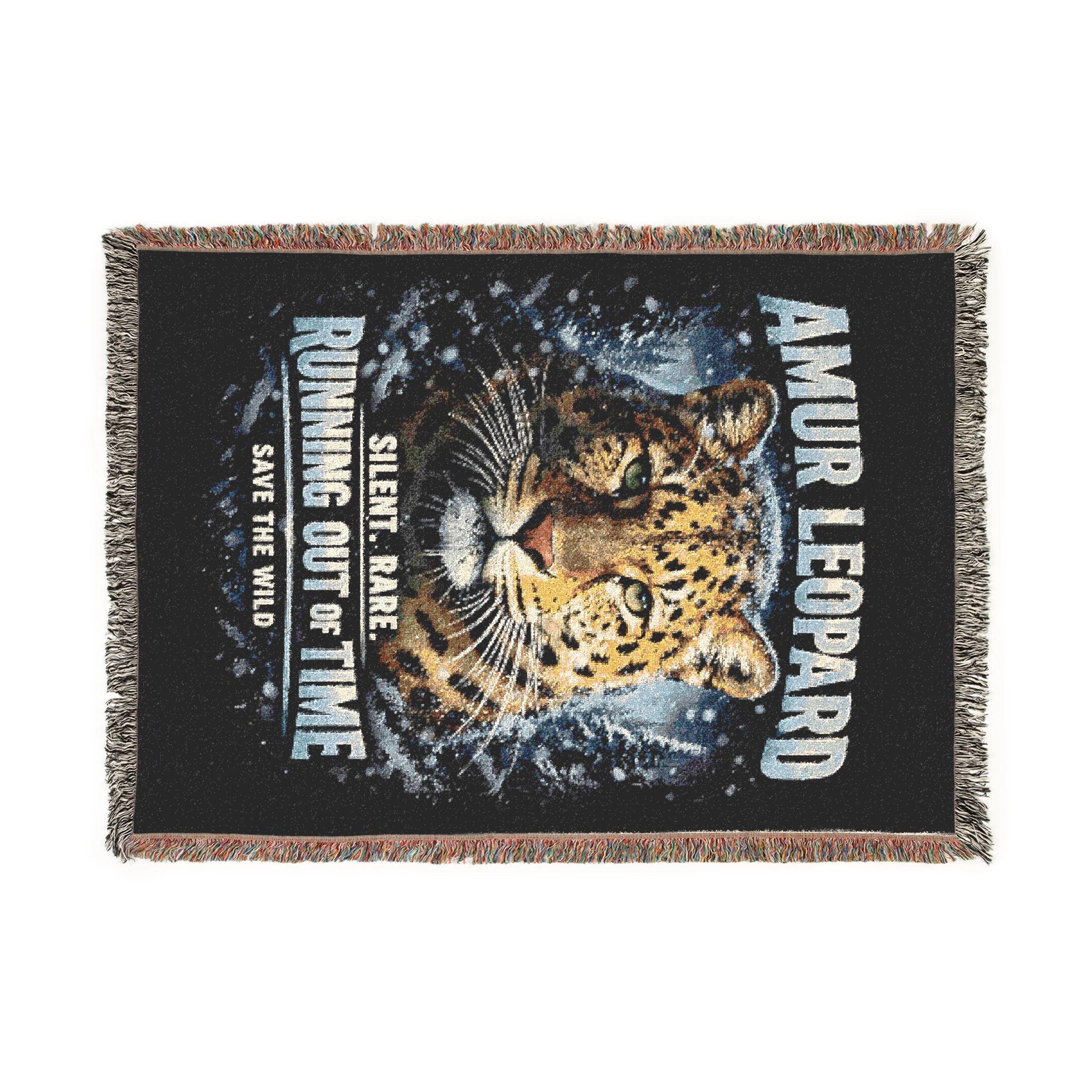 Woven Leopard Throw