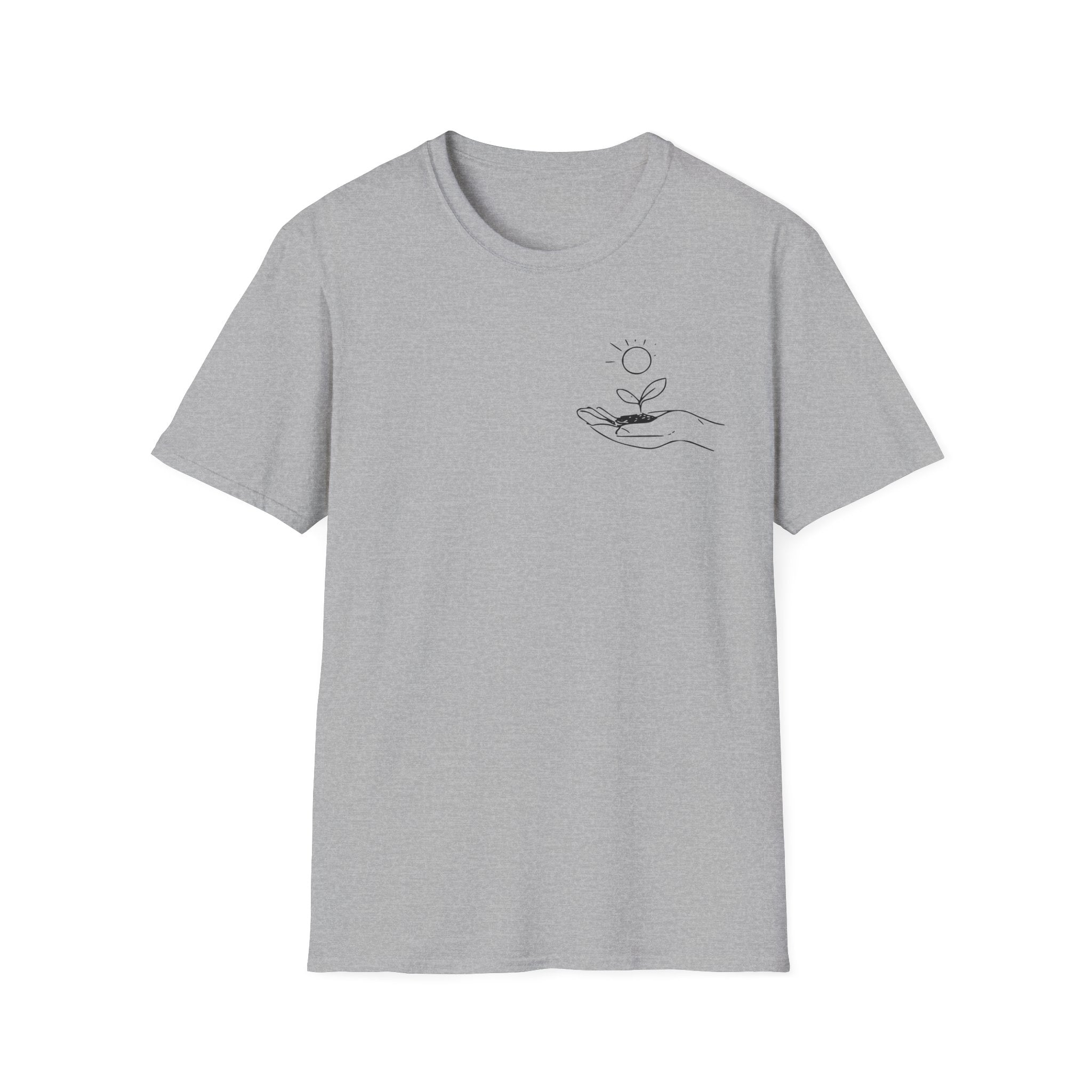 The world changes, one kindness at a time - Embroidered Human Kind Tee