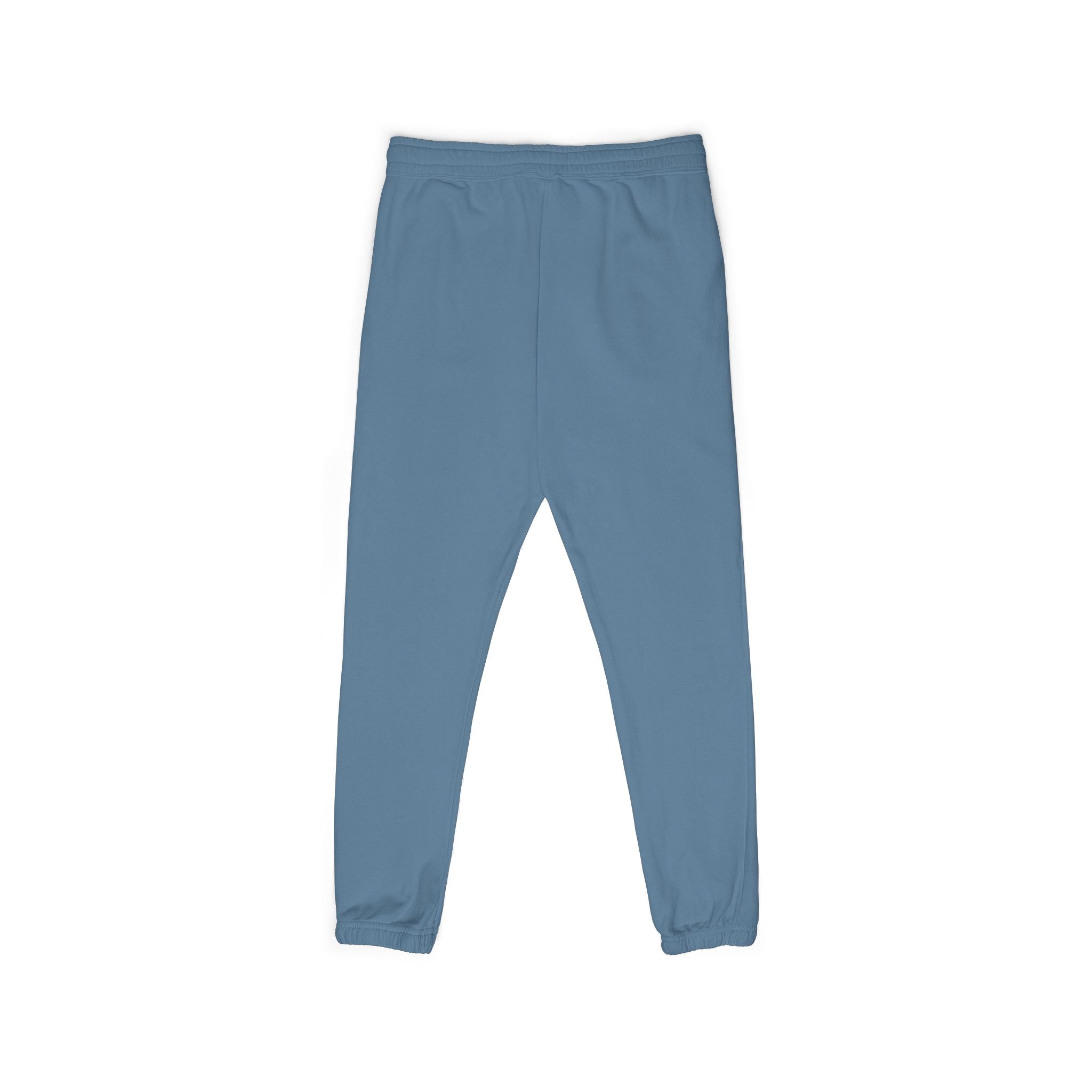 Fleece Sweatpants with EmbroideredWhale Tail Pocket Print — Cozy Garment-Dyed Joggers