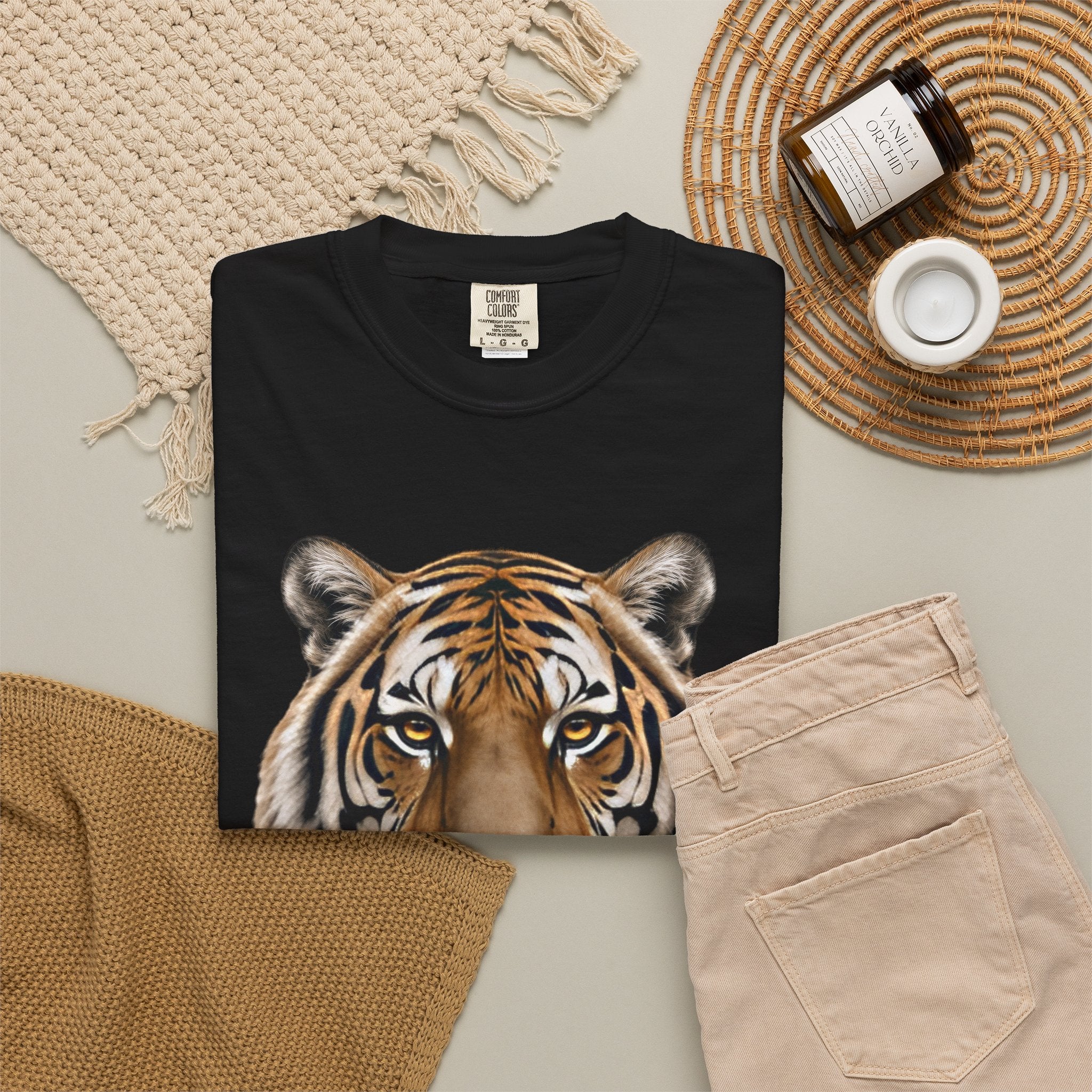 Tiger Portrait Every Species Matters Tee — Garment-Dyed Comfort Colors Wildlife Graphic T-Shirt