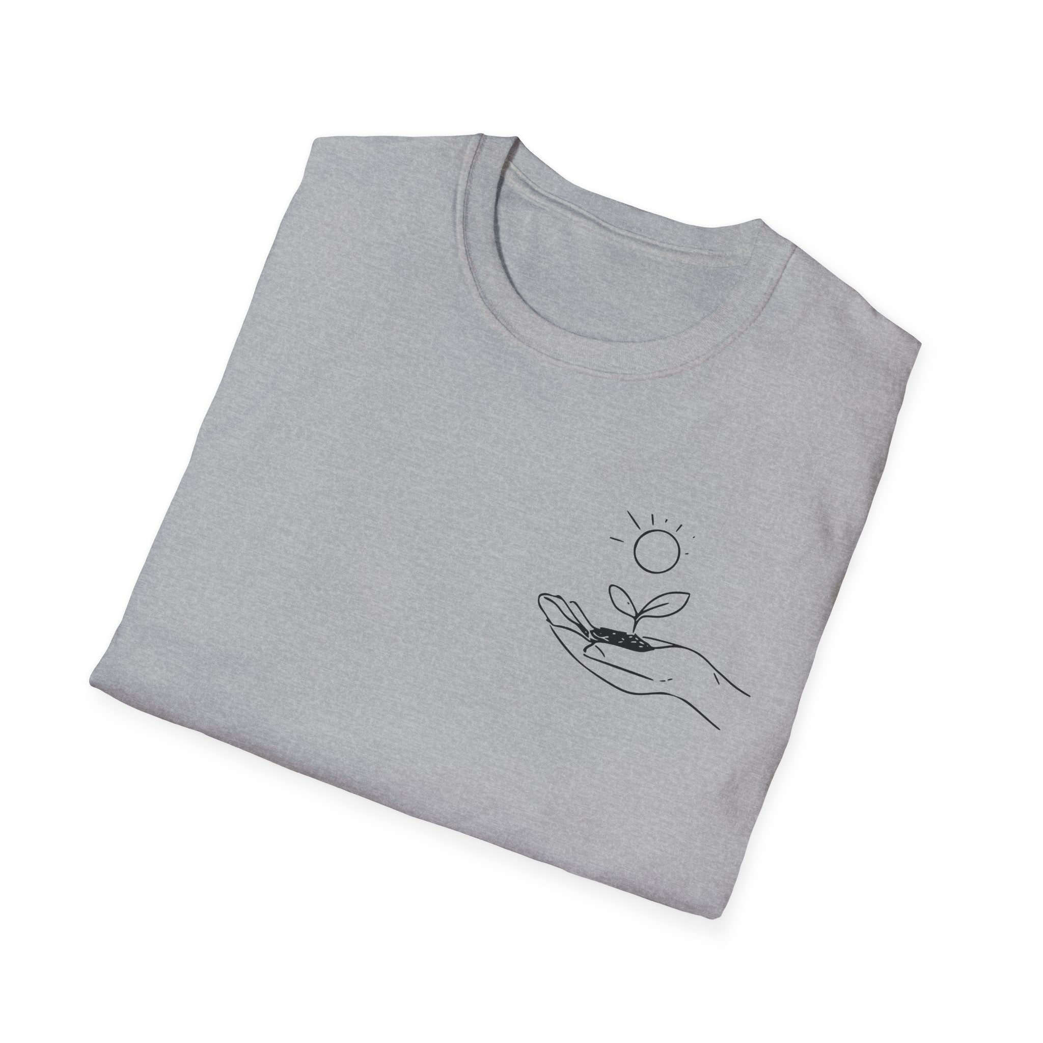 The world changes, one kindness at a time - Embroidered Human Kind Tee