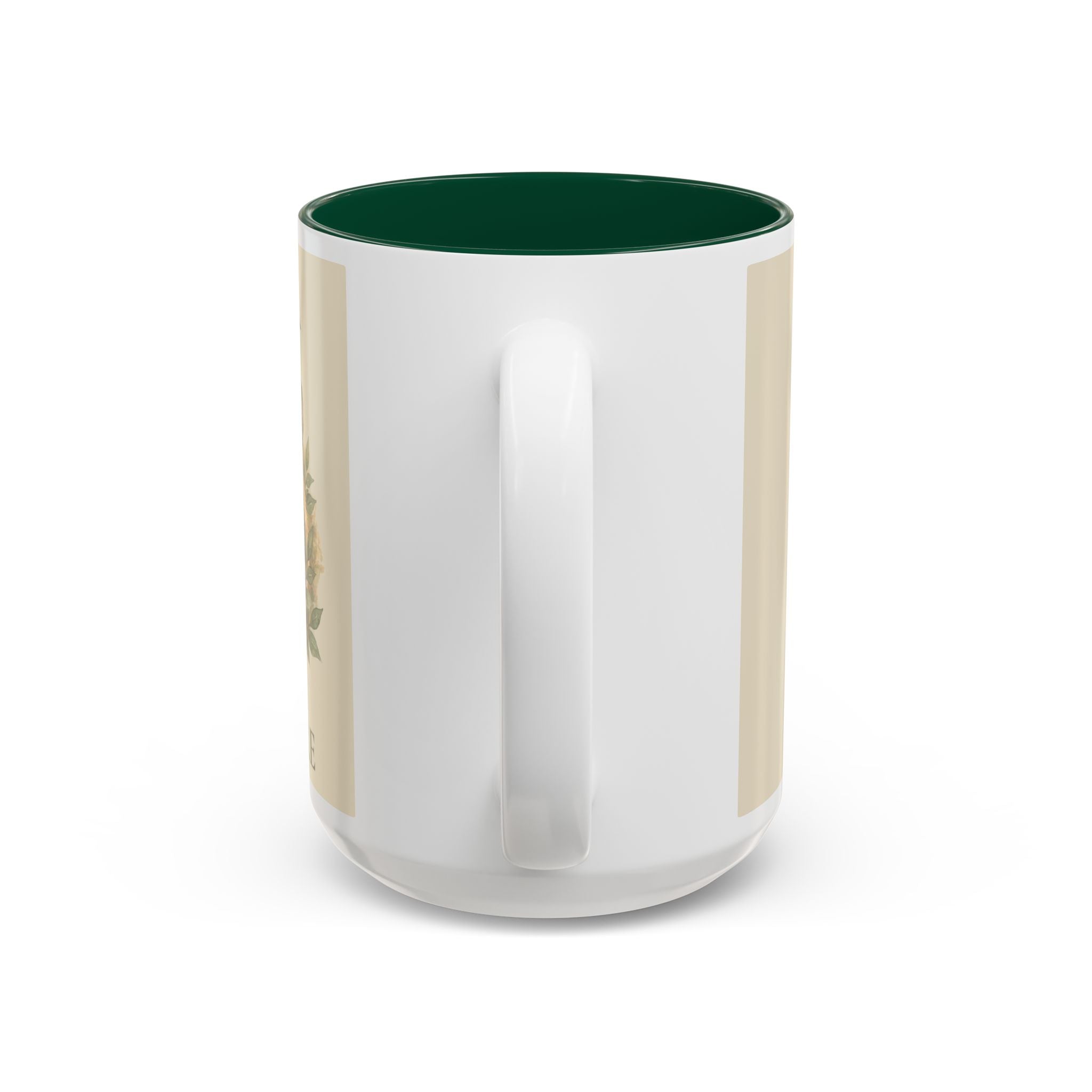 Tiger Portrait Two-Tone Accent Mug — "Tigers Still Exist" Conservation Coffee Cup