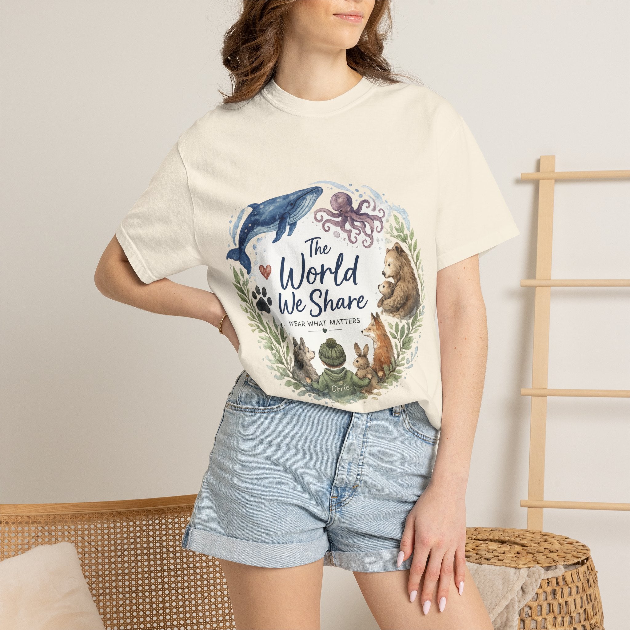 The World We Share T-Shirt — Wildlife & Ocean Conservation Graphic Tee