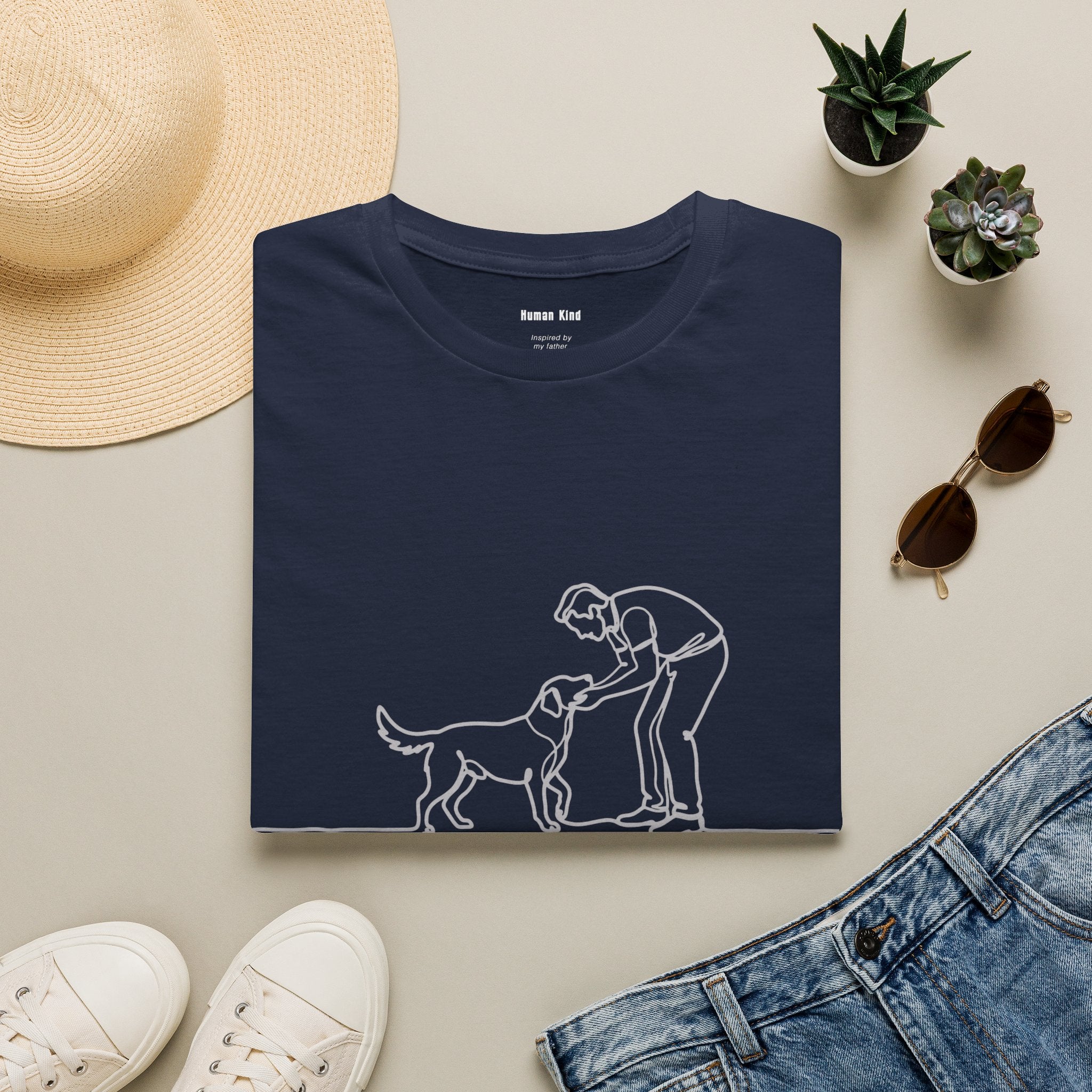 Man Meets Dog - Human Kind T-Shirt