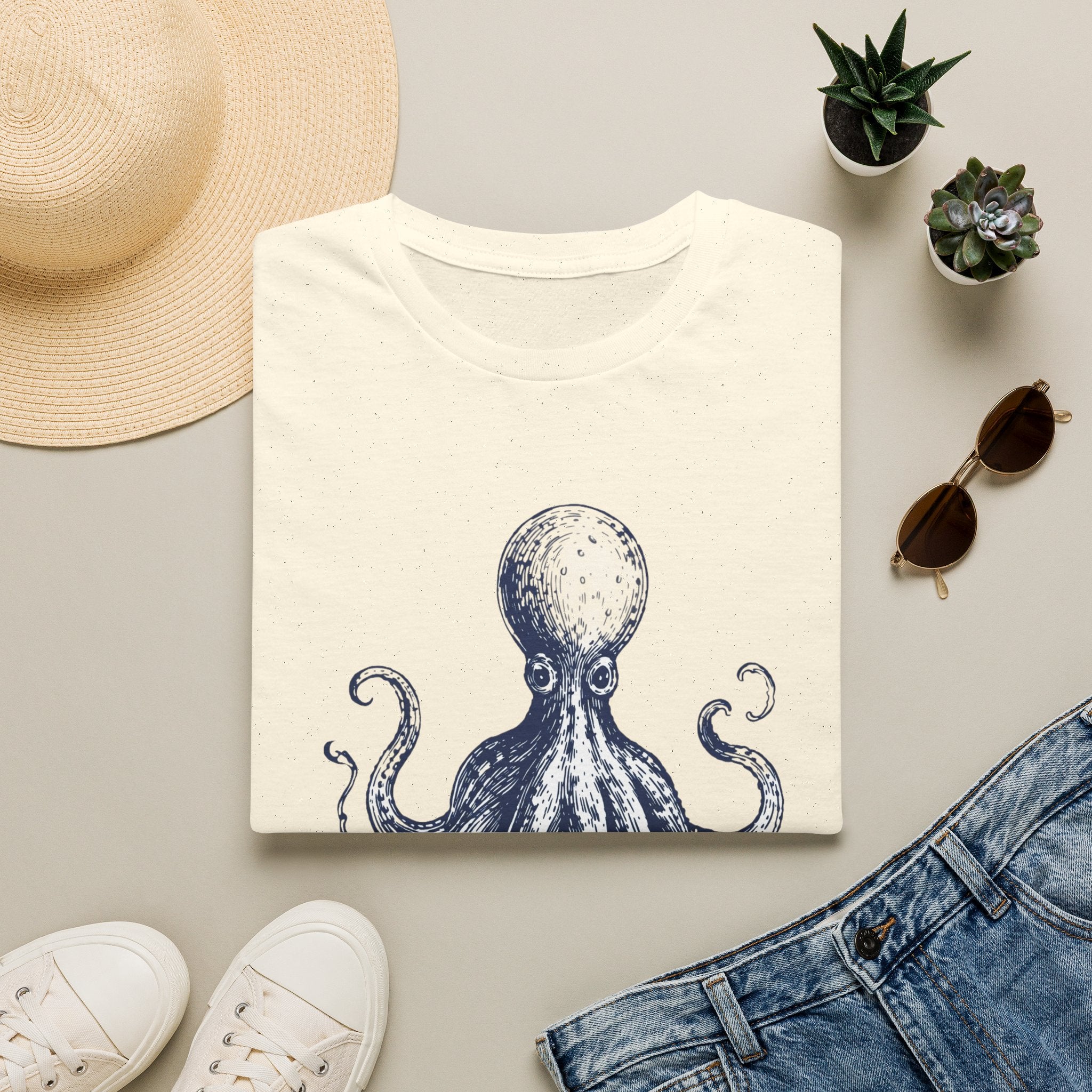 Octopus Vintage Graphic T-Shirt — Ocean Neighbors Tee