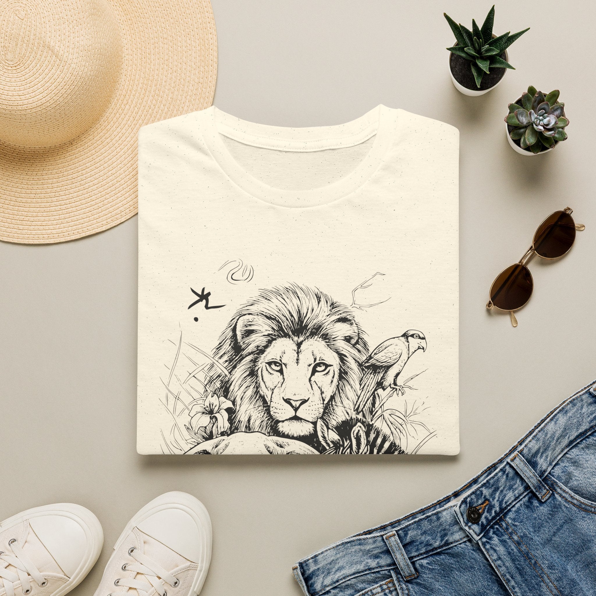 Safari Sketch T-Shirt — Wildlife Sketch Tee