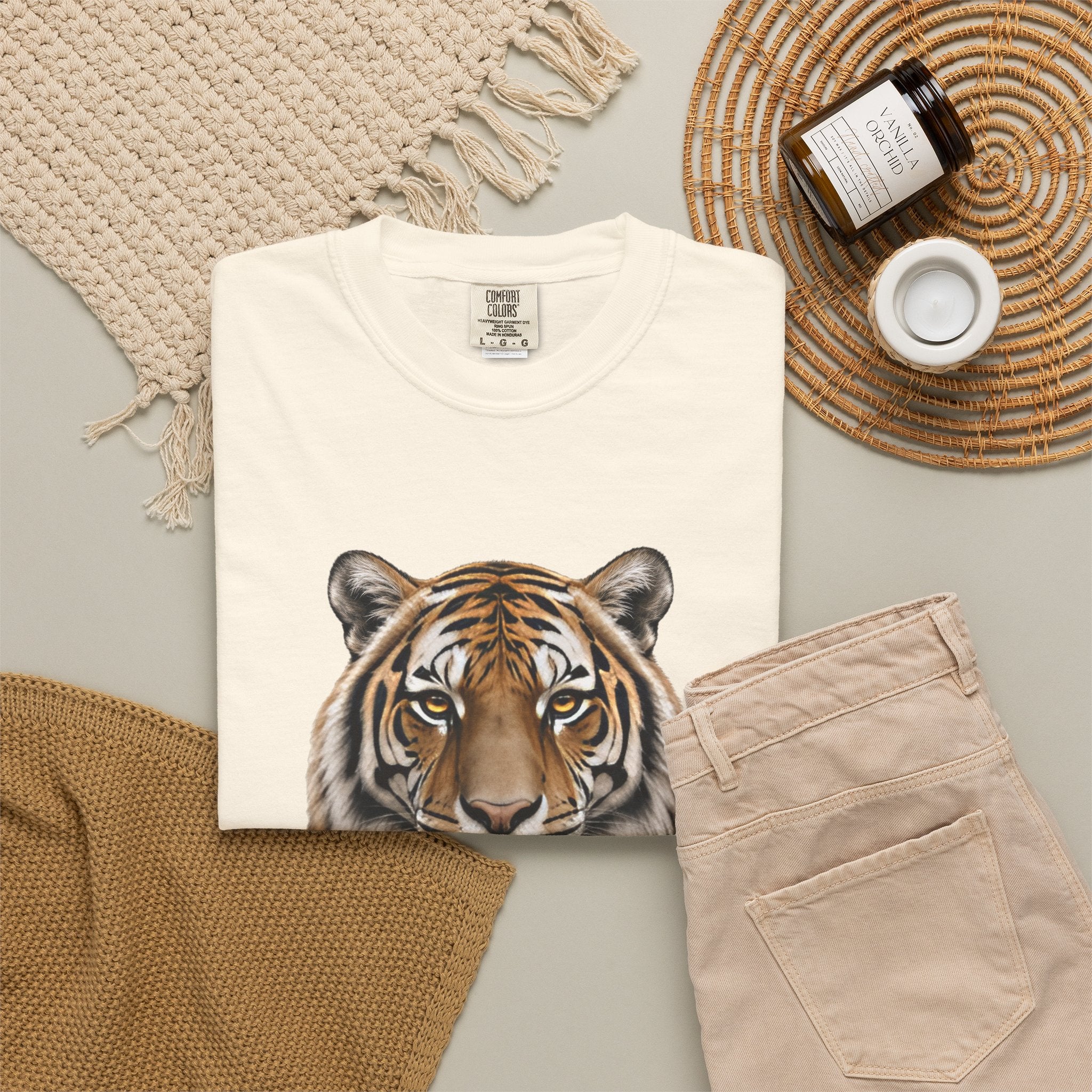 Tiger Portrait Every Species Matters Tee — Garment-Dyed Comfort Colors Wildlife Graphic T-Shirt