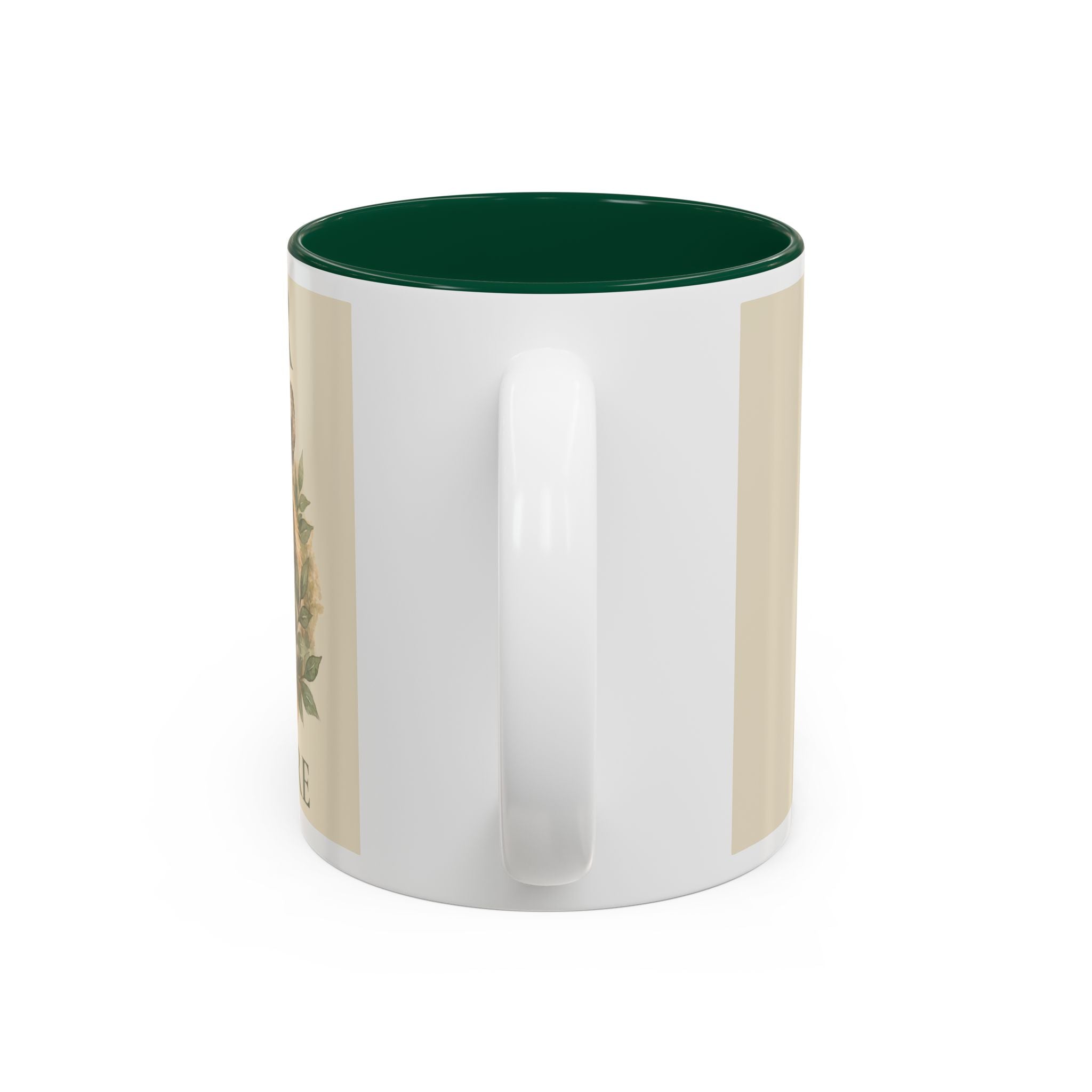 Tiger Portrait Two-Tone Accent Mug — "Tigers Still Exist" Conservation Coffee Cup