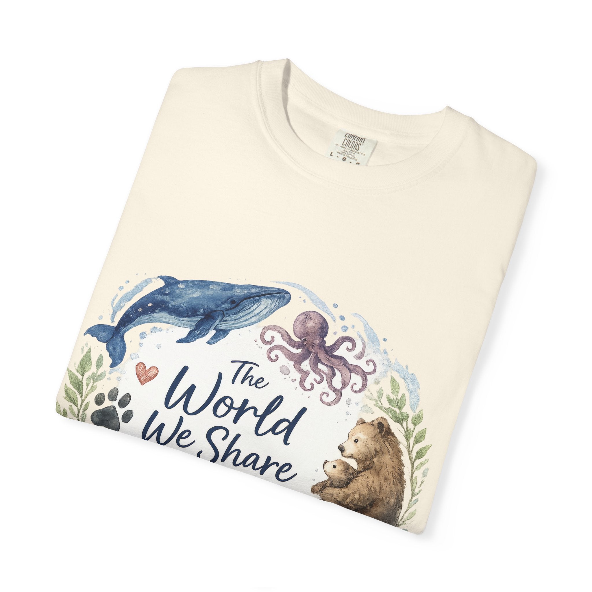 The World We Share T-Shirt — Wildlife & Ocean Conservation Graphic Tee