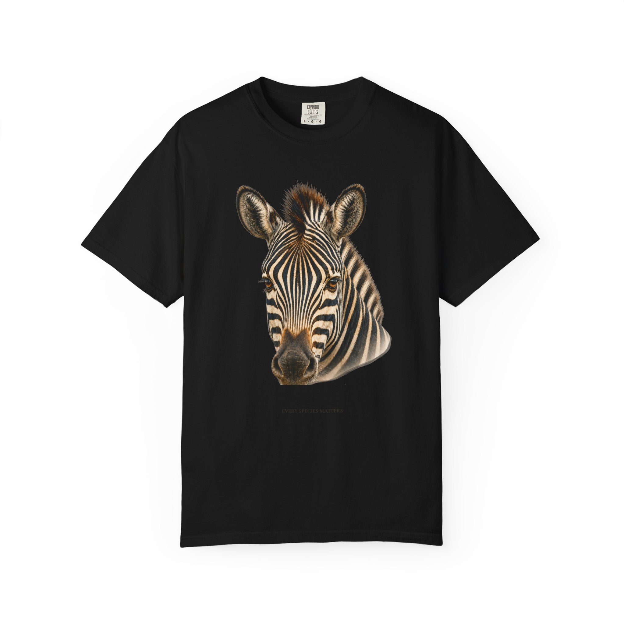 Unisex Zebra Watercolor Garment-Dyed T-shirt on Comfort Colors