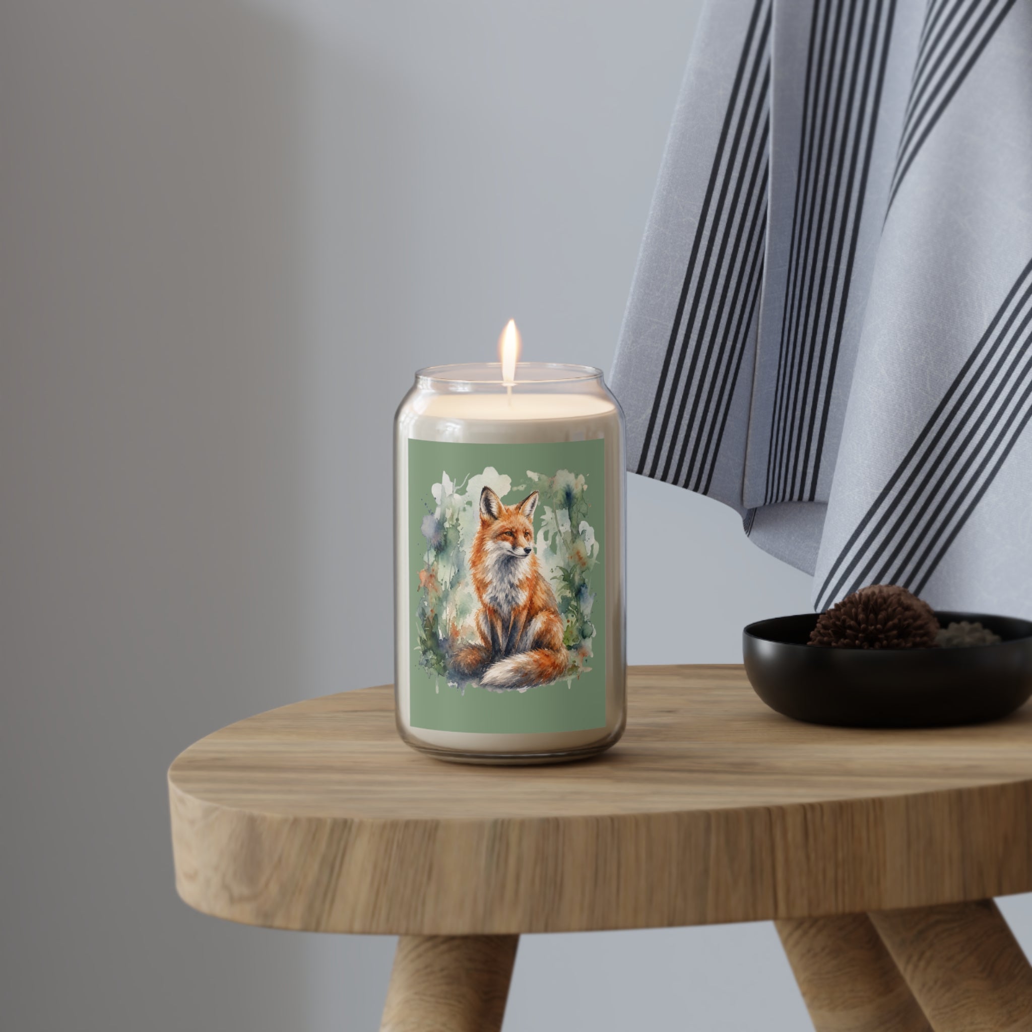 Teacher Fox Tee and Candle Gift Set