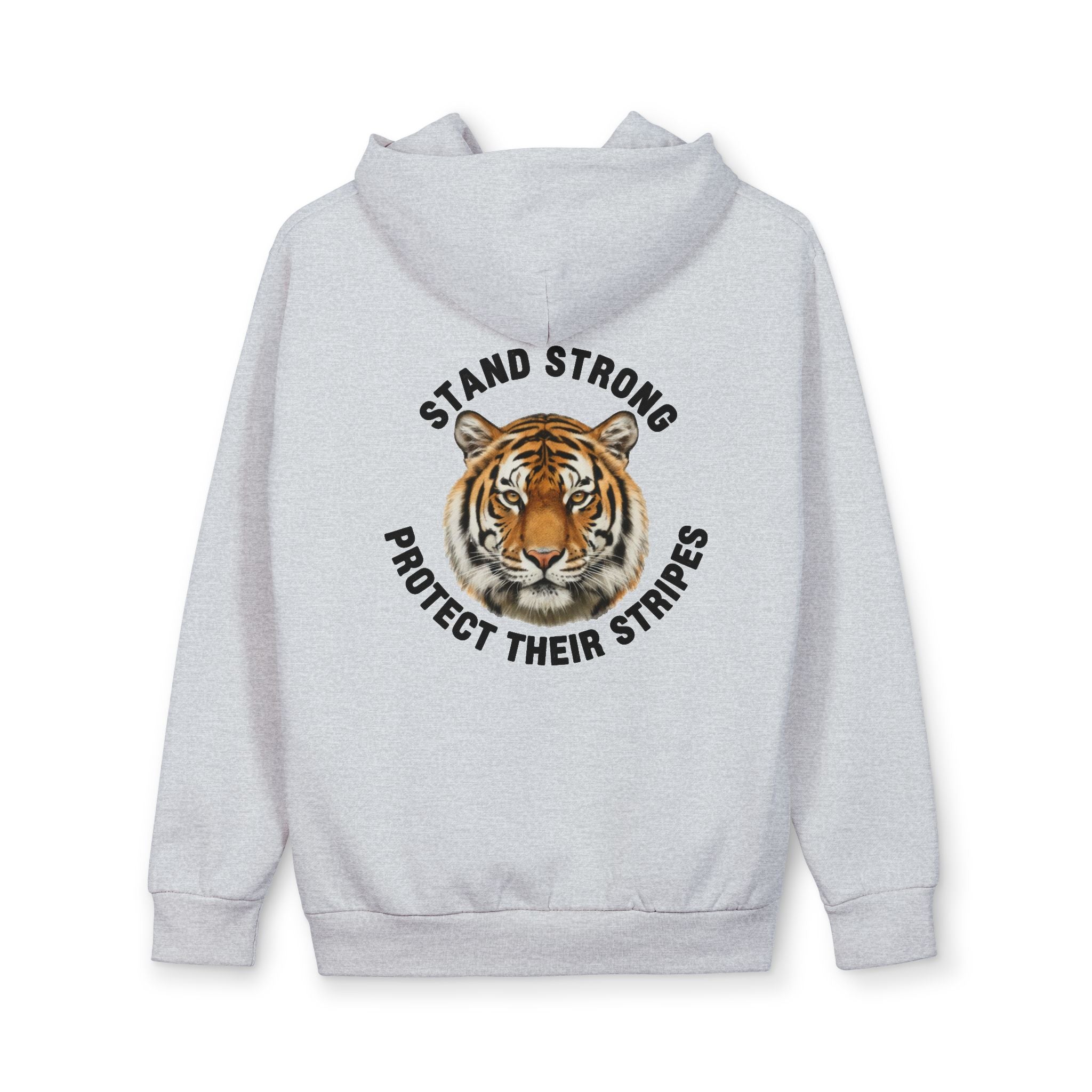 Tiger Paw Hoodie — “Stand Strong Protect Their Stripes” Wildlife Conservation Hoodie