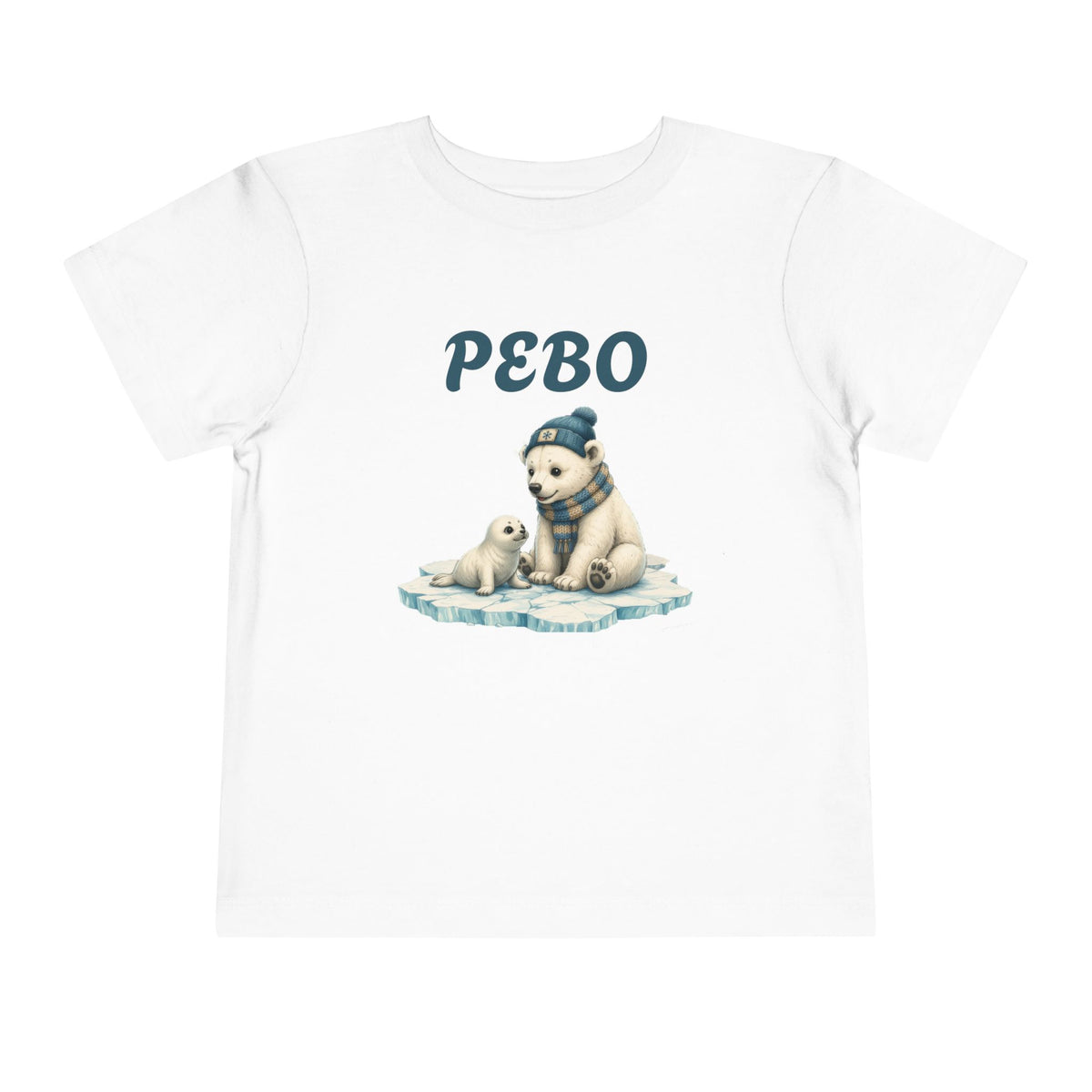 Toddler Tee — 'PEBO' Polar Bear CubGraphic Shirt