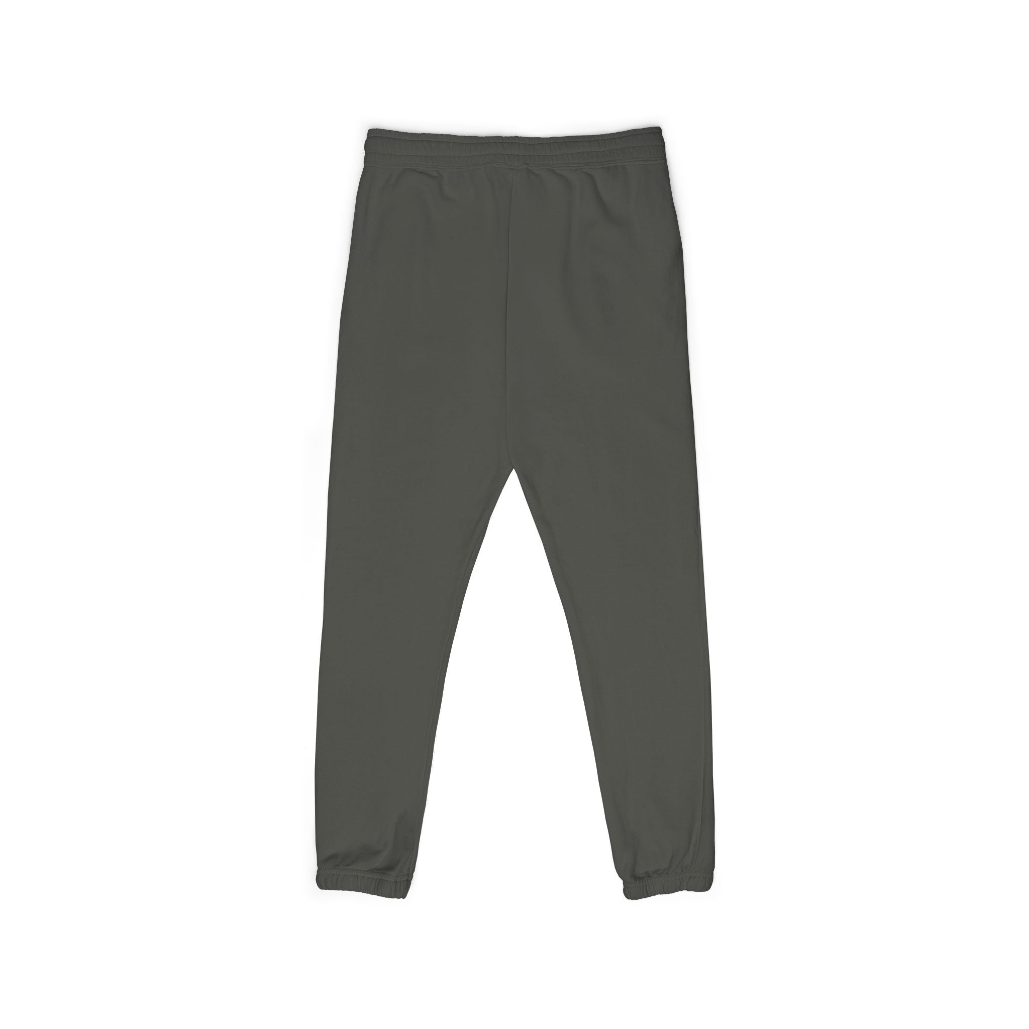 Paw Print Fleece Sweatpants — Cozy Garment-Dyed Joggers