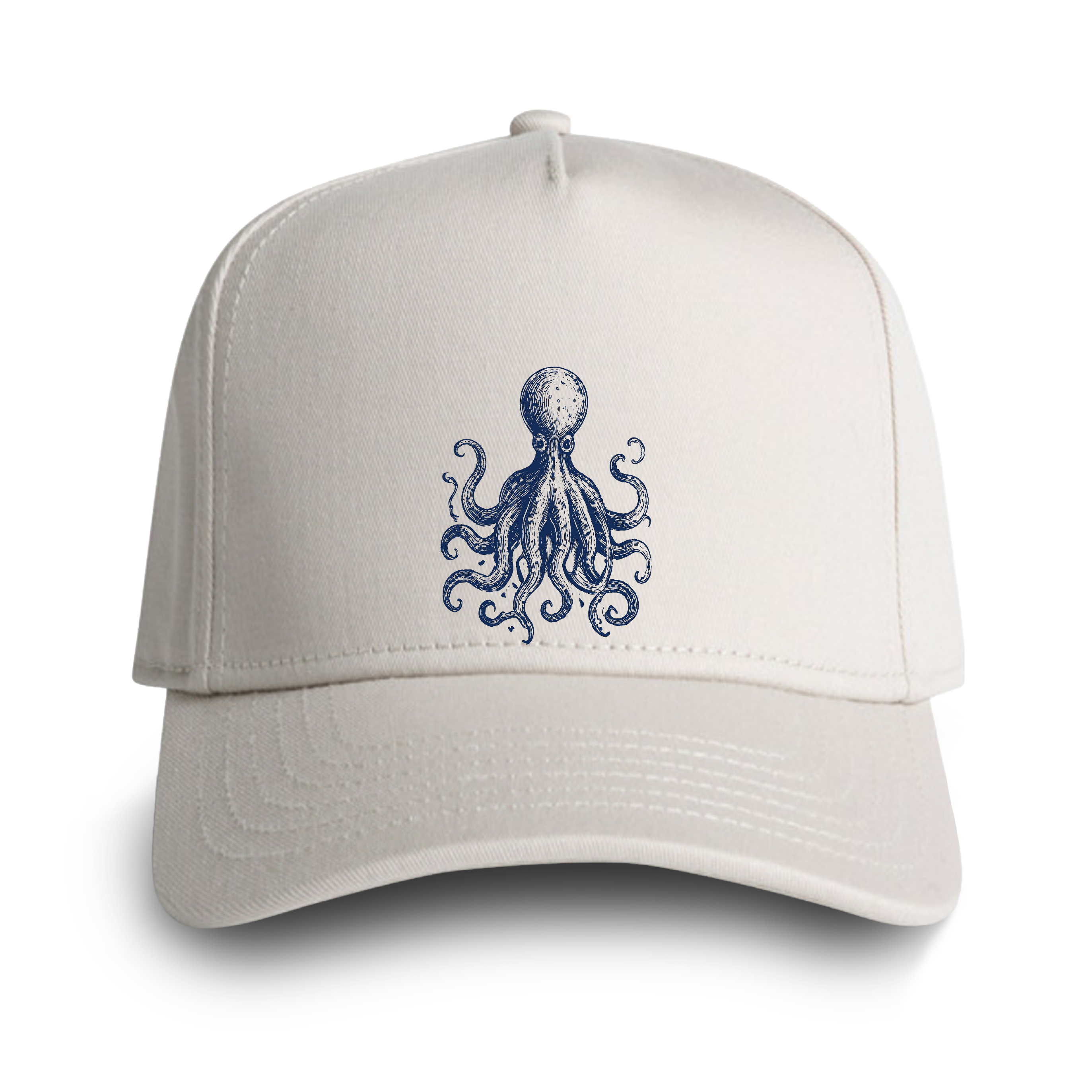 Octopus Ocean Neighbors Cap — Vintage Nautical Baseball Hat