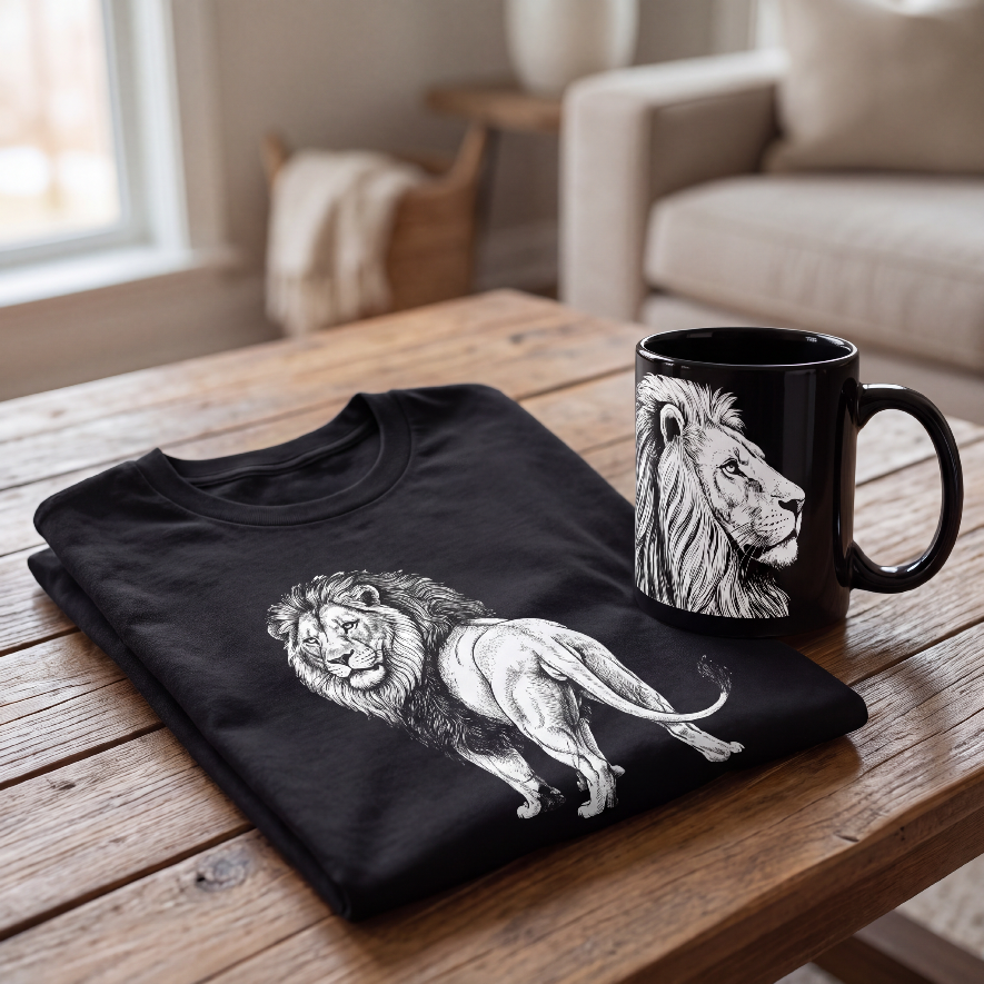 Animal Lovers Tee and Mug Gift Set