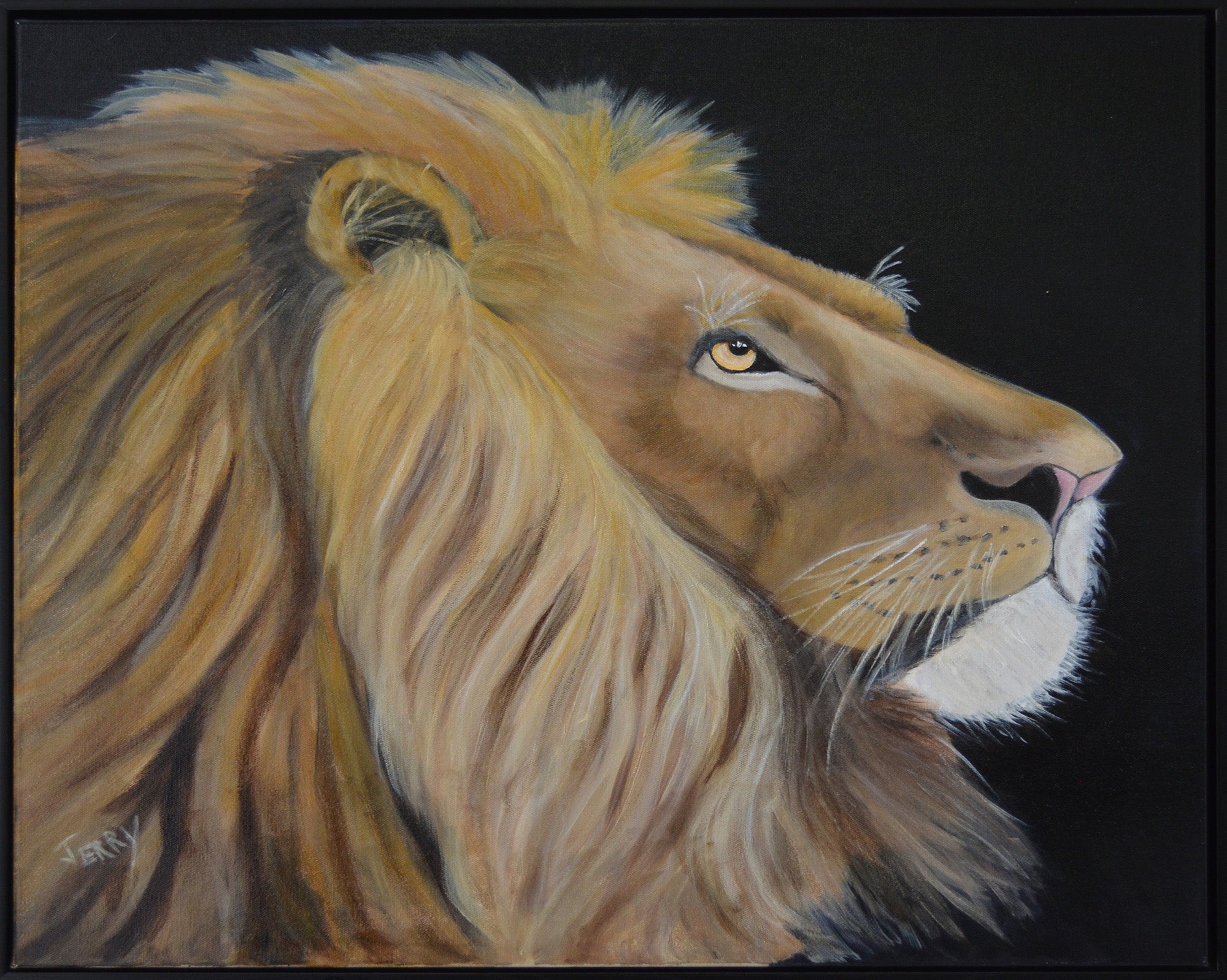 Regal Lion Portrait Original