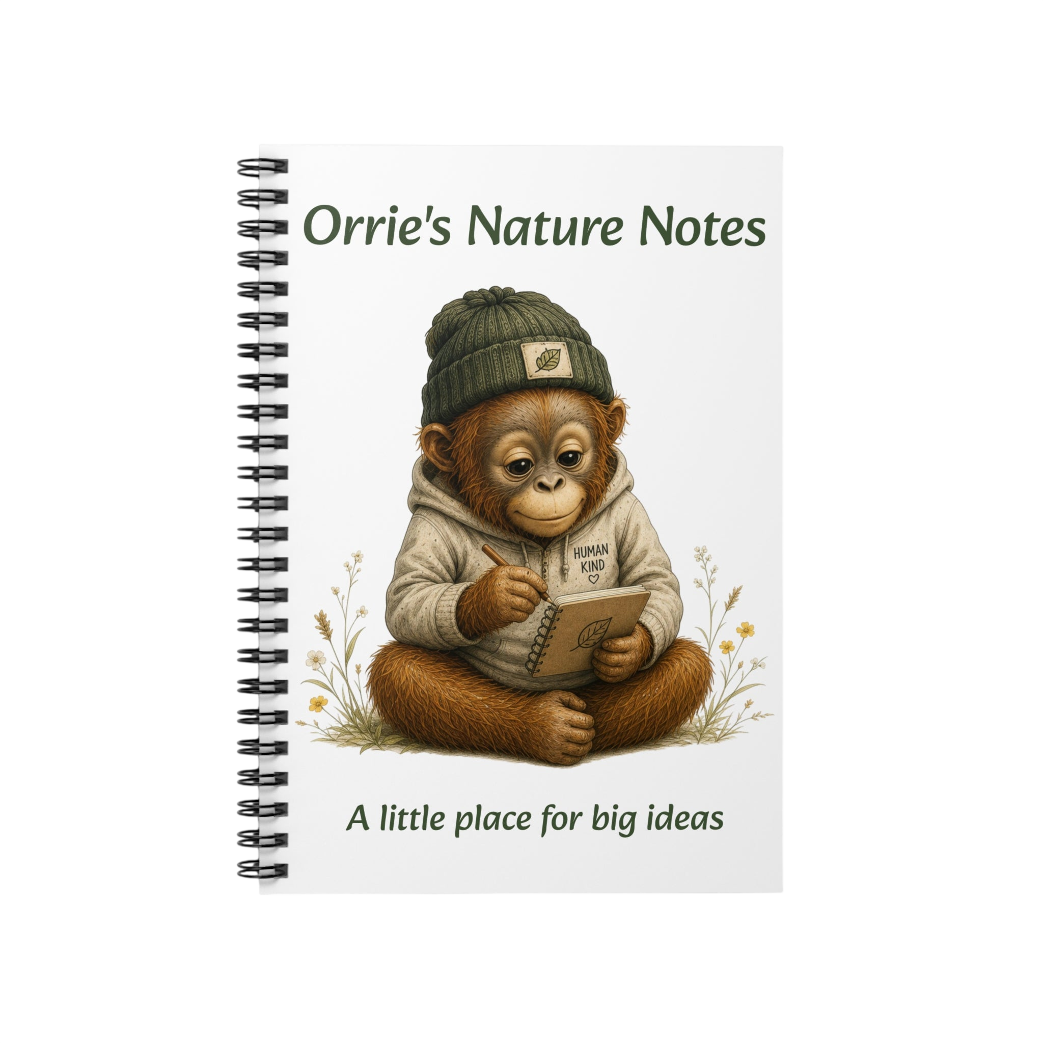 Nature Notes Spiral Notebook — "Orrie's Nature Notes: A Little Place for Big Ideas"
