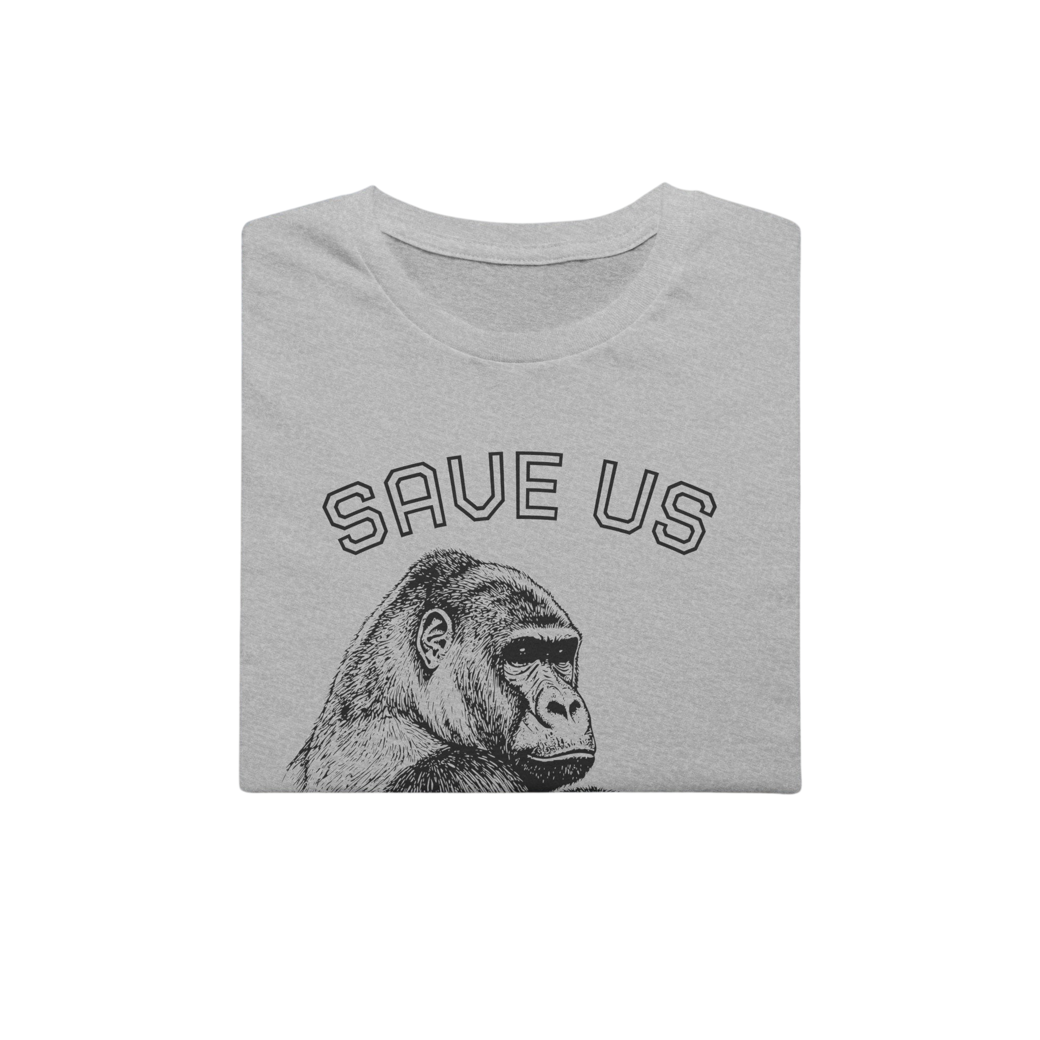 T-Shirt — "Save Us" Gorilla Conservation Tee