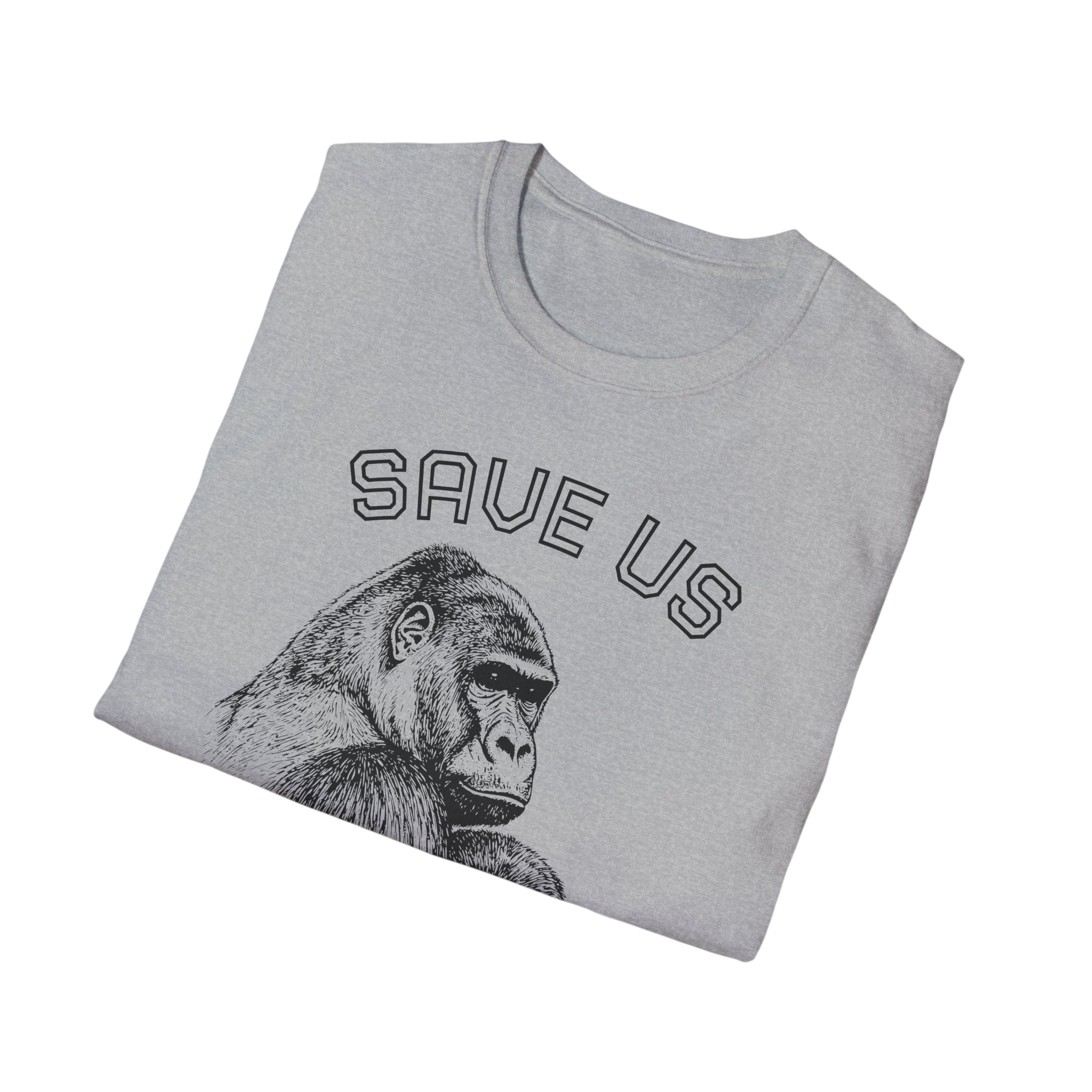 T-Shirt — "Save Us" Gorilla Conservation Tee