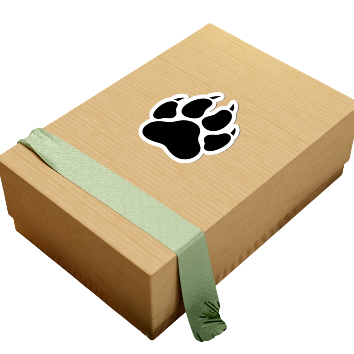 Black Paw Print Kiss-Cut Sticker — Animal Lover Decal for Laptops, Water Bottles & Gear