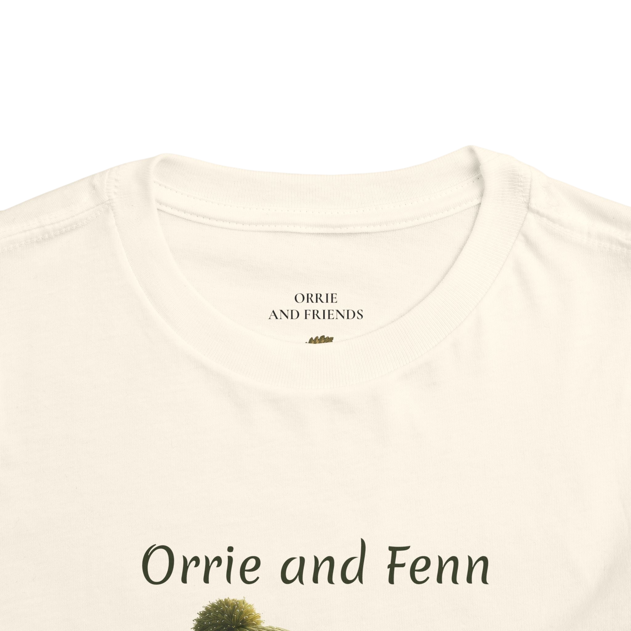 Toddler Tee — 'Orrie and Fenn' Cozy Woodland Fox & Orangutan Illustration