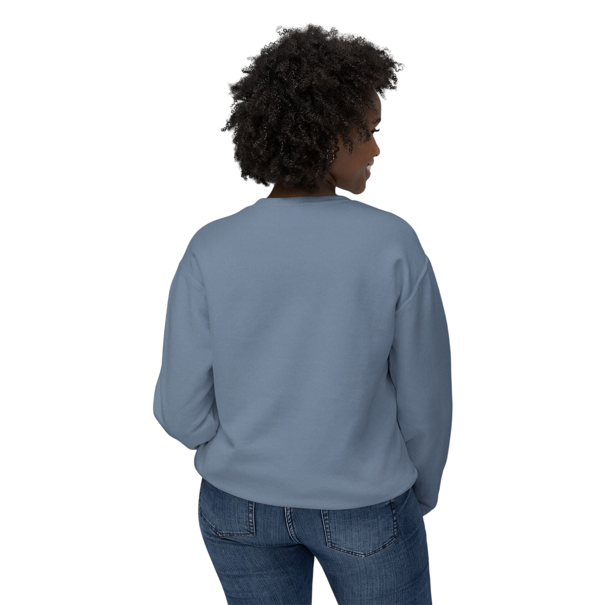Leopard in Snow Crewneck Sweatshirt — Watercolor Snowy Leopard Graphic