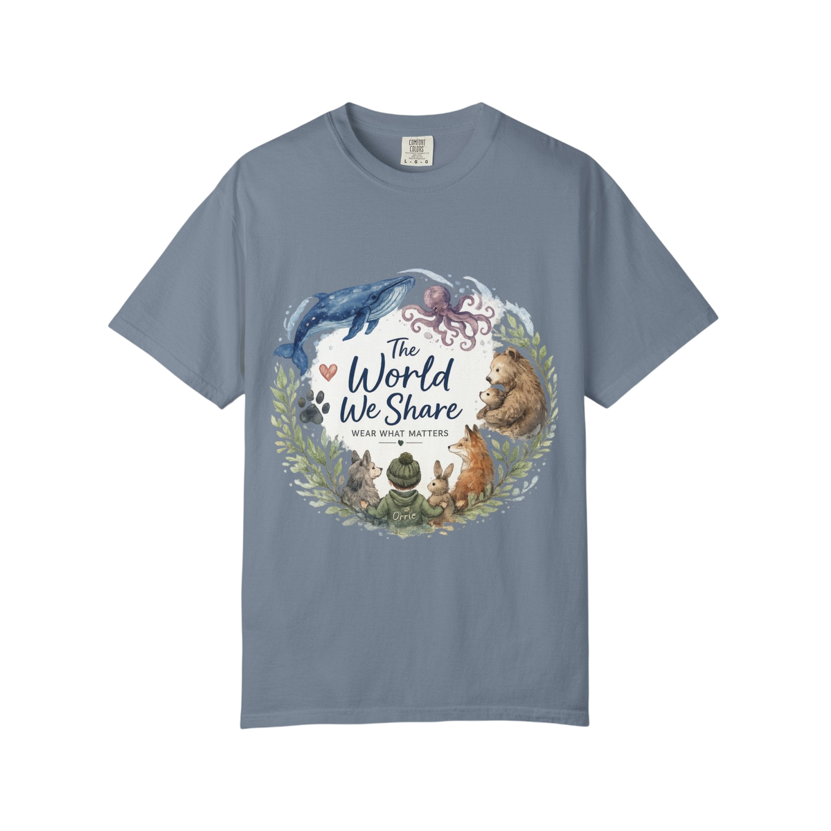 The World We Share Graphic T-Shirt on Comfort Colors