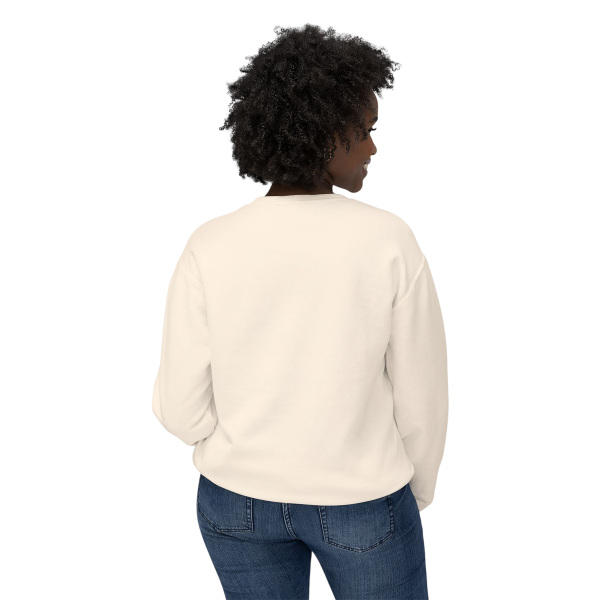 Leopard in Snow Crewneck Sweatshirt — Watercolor Snowy Leopard Graphic