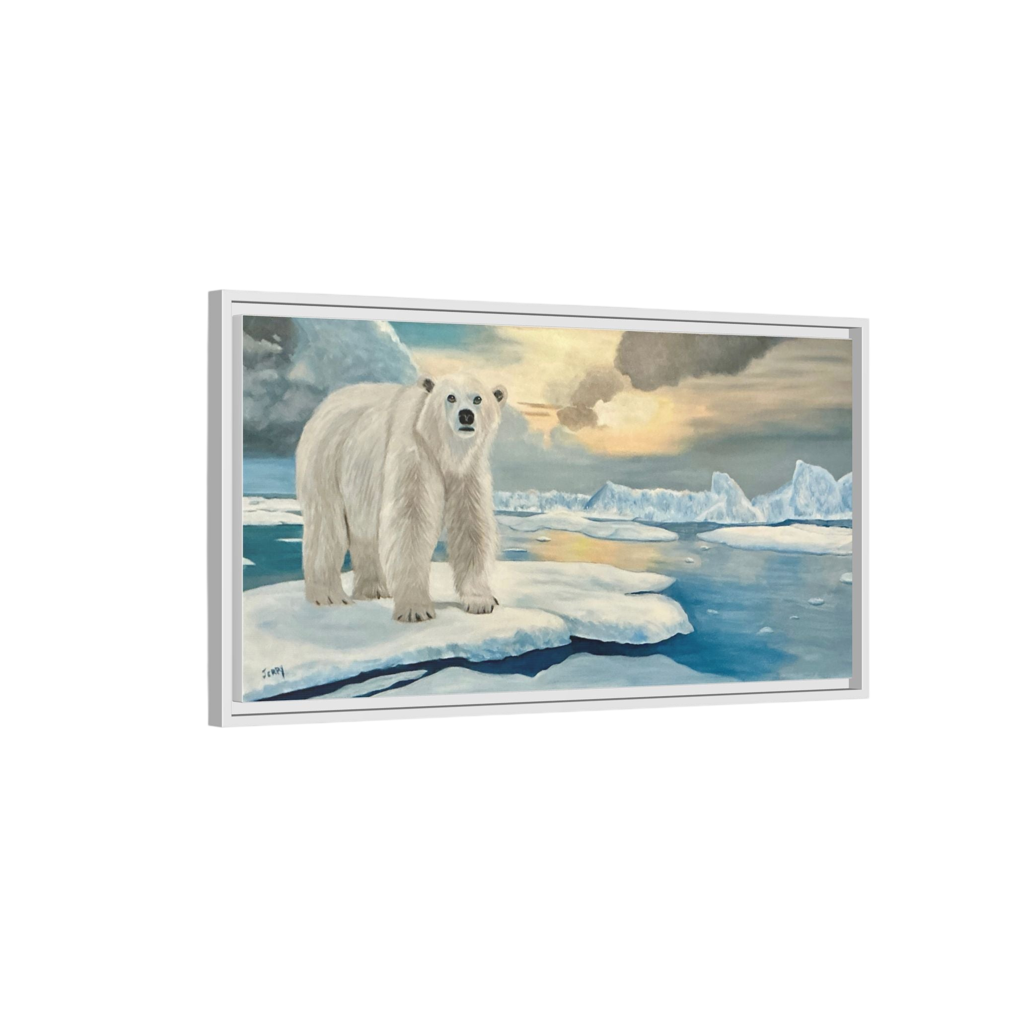 Polar Bear Arctic Canvas Print | Living Room Wall Art