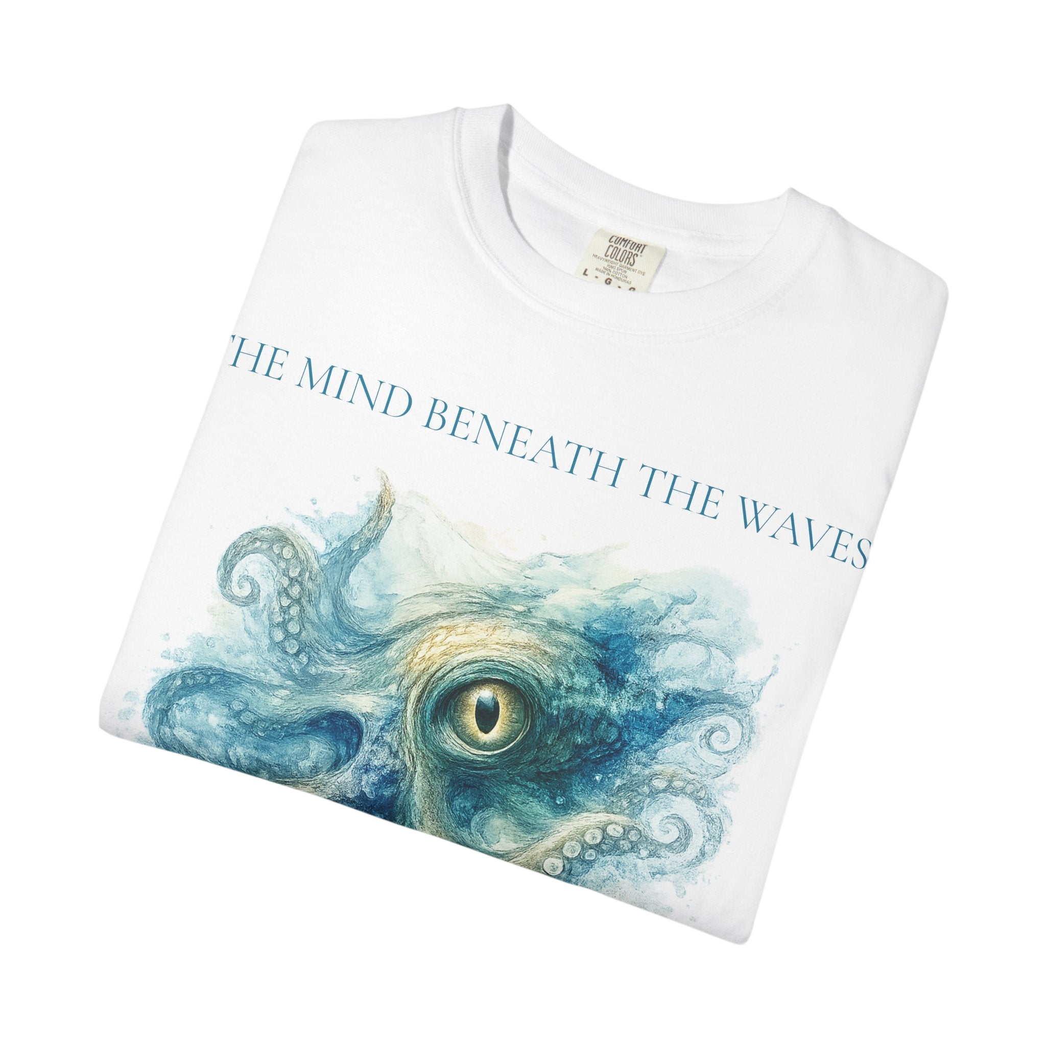 Octopus Eye Art T-Shirt — “The Mind Beneath the Waves” Comfort Colors Graphic Tee