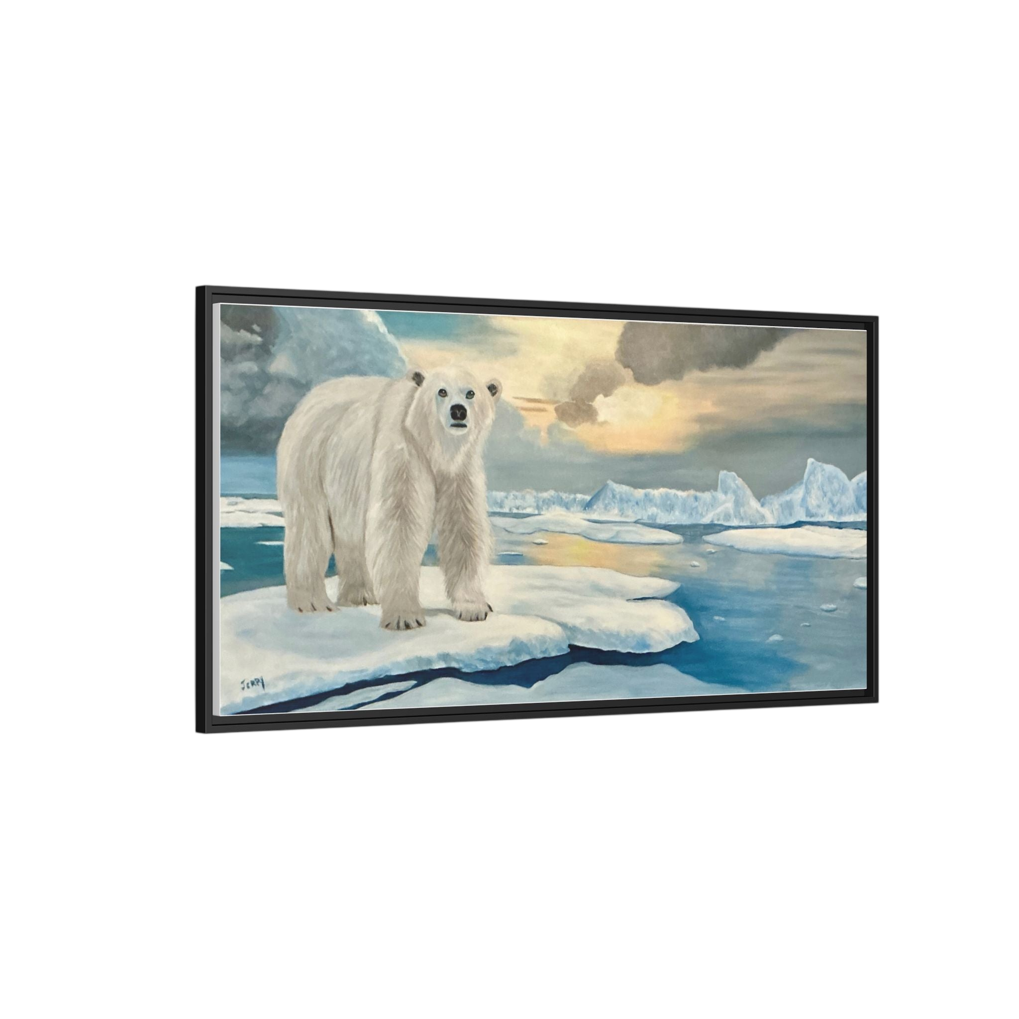 Polar Bear Arctic Canvas Print | Living Room Wall Art
