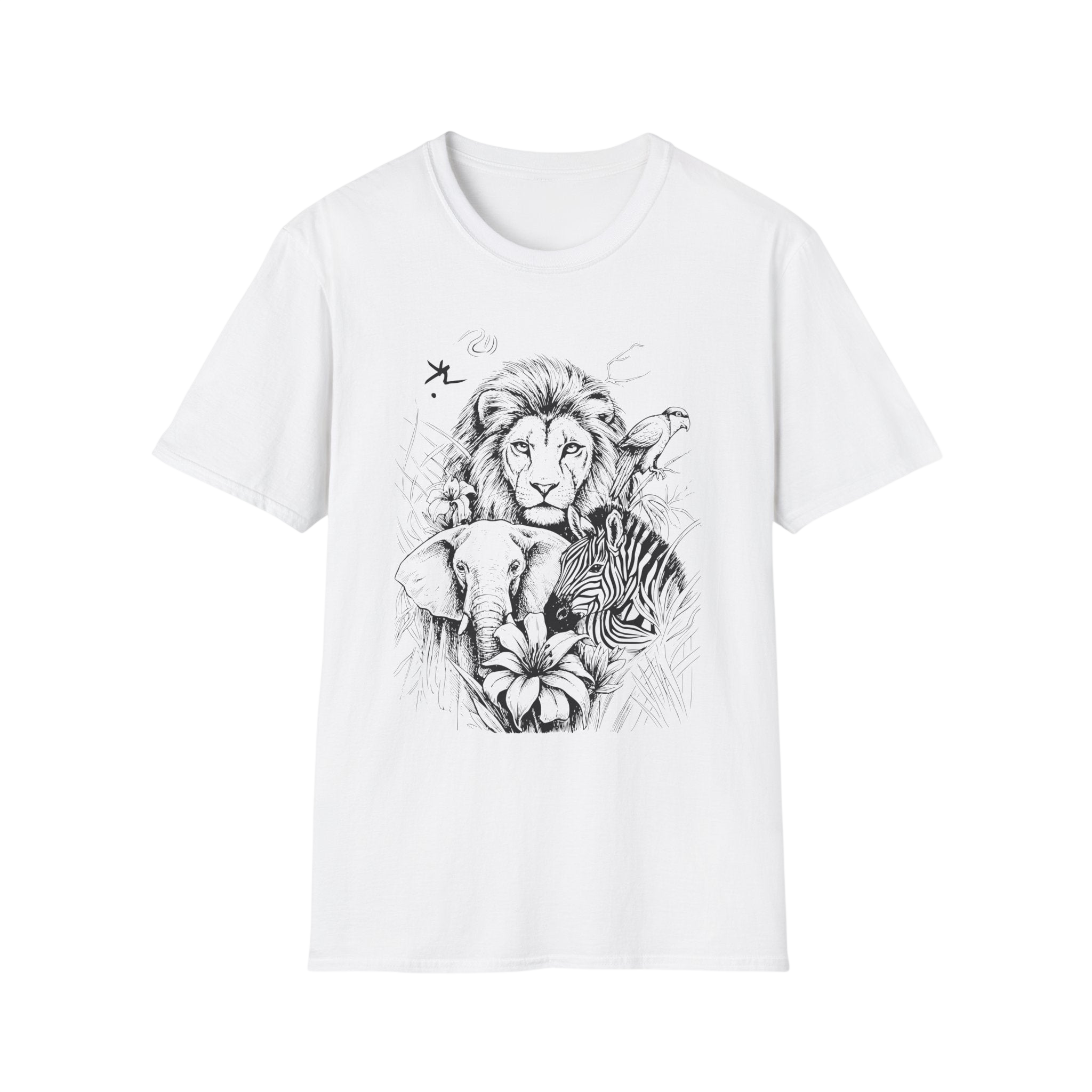 Safari Sketch T-Shirt — Wildlife Sketch Tee