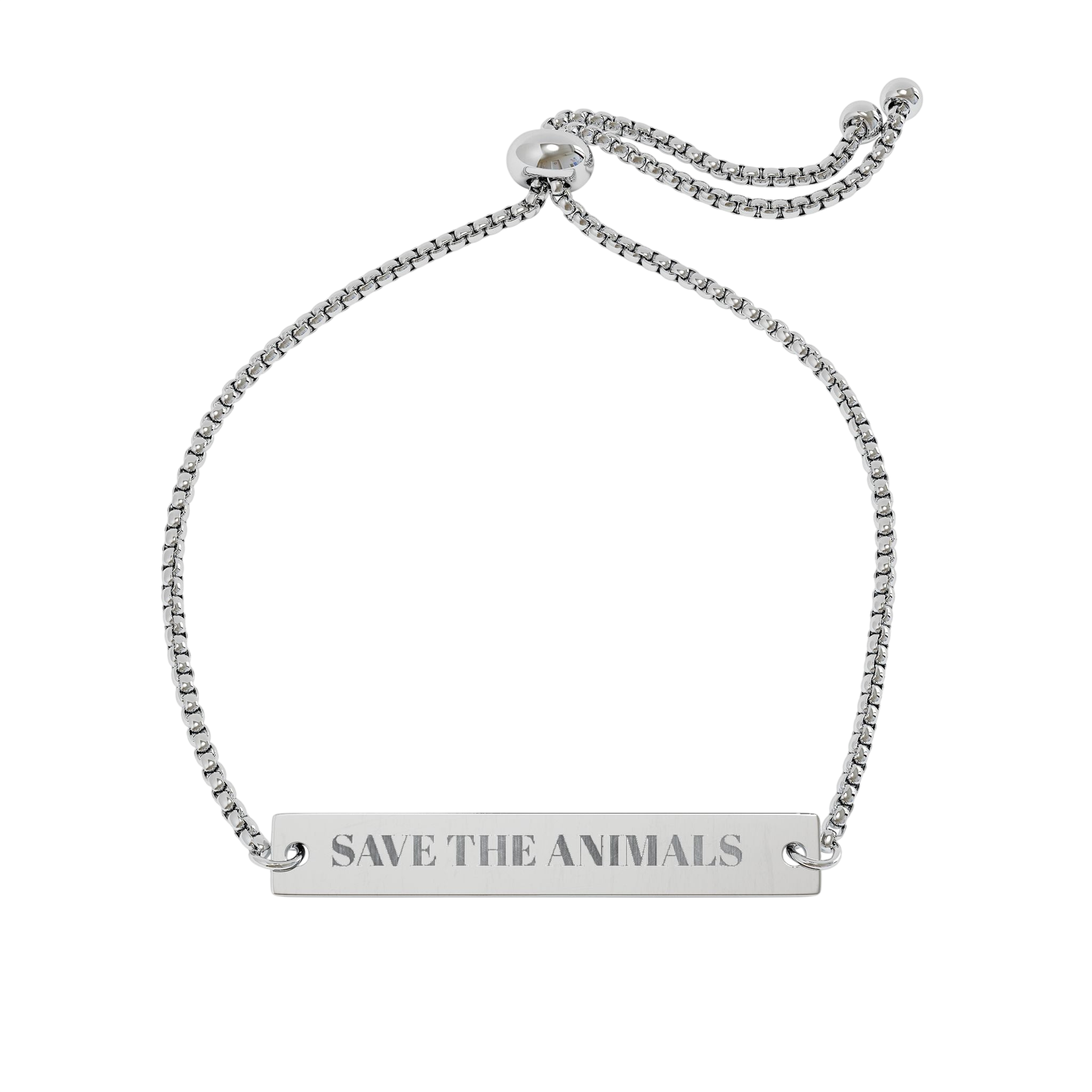 Engraved Adjustable Bar Bracelet | Personalized Name Plate Jewelry