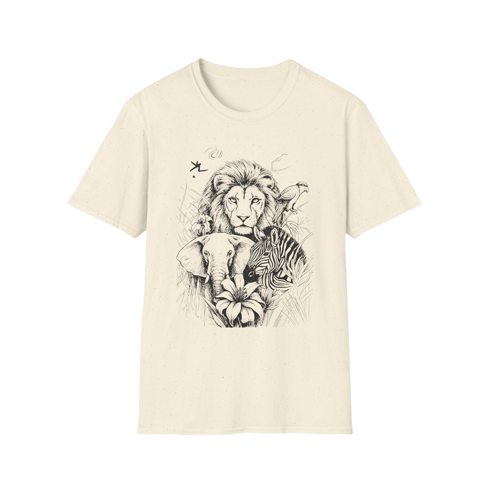 Safari Sketch T-Shirt — Wildlife Sketch Tee