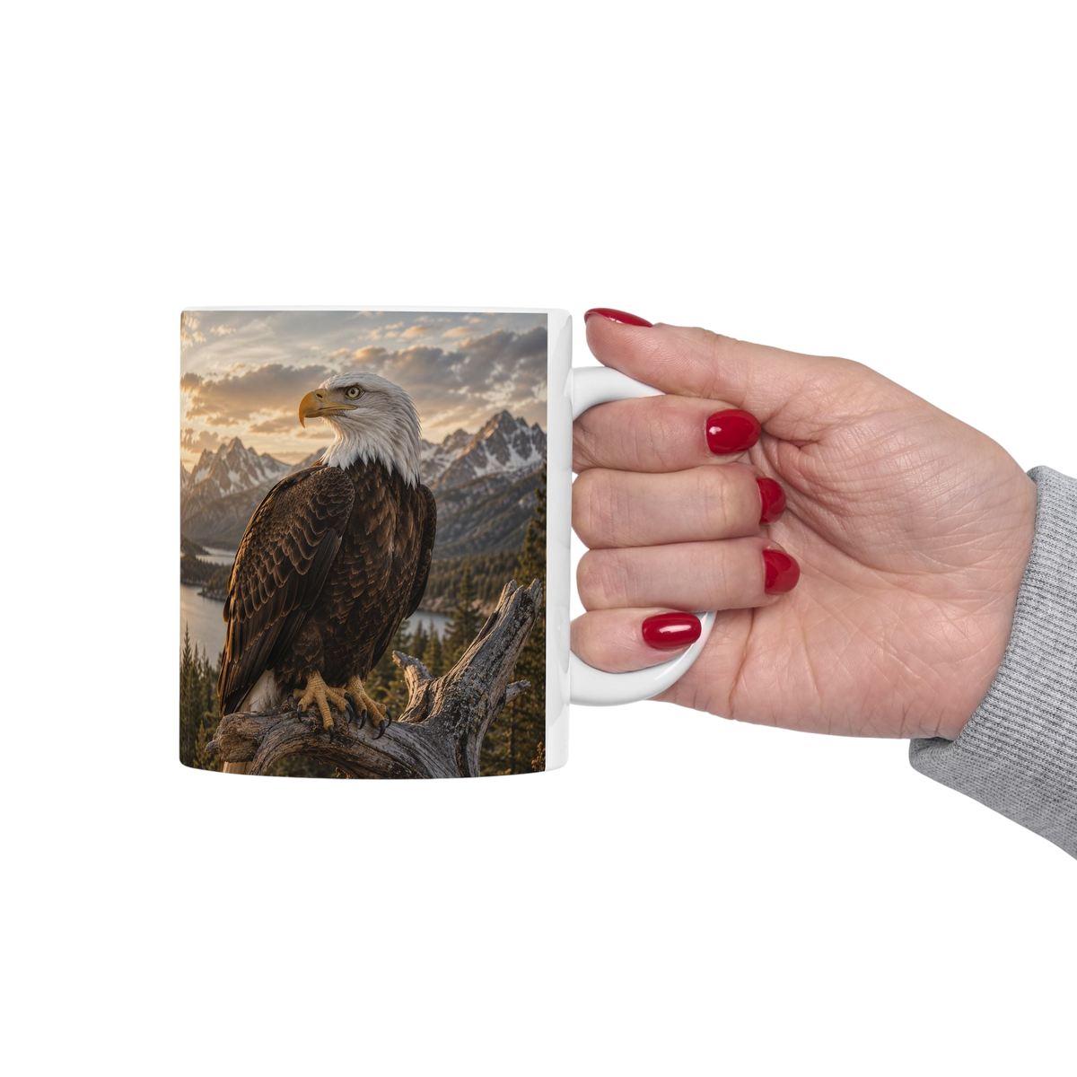 American Wild Ceramic Mug — Scenic Nature Coffee Cup (11oz/15oz)