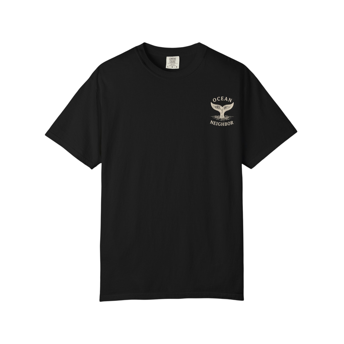Ocean Neighbors Tan Graphic T-Shirt on Comfort Colors