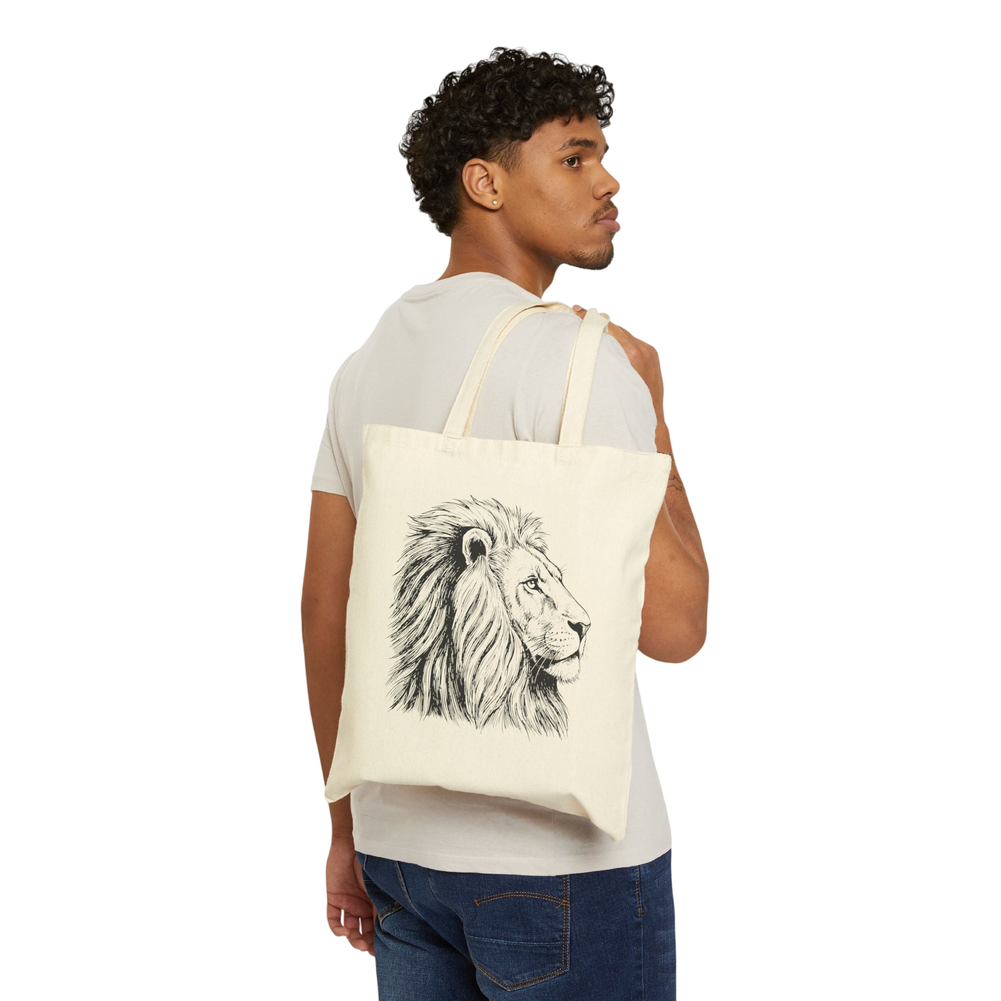 Lion Sketch Tote Bag