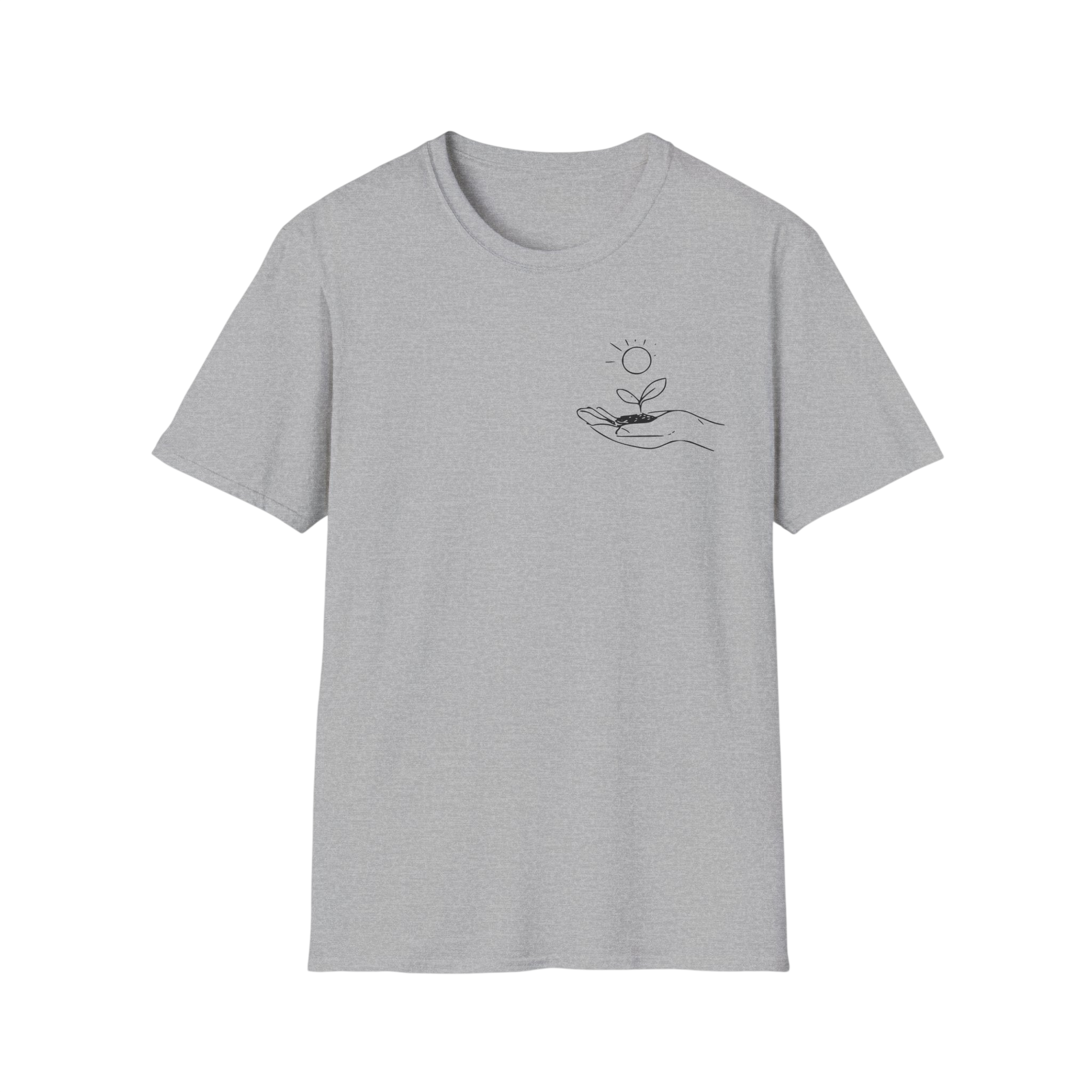 The world changes, one kindness at a time - Embroidered Human Kind Tee