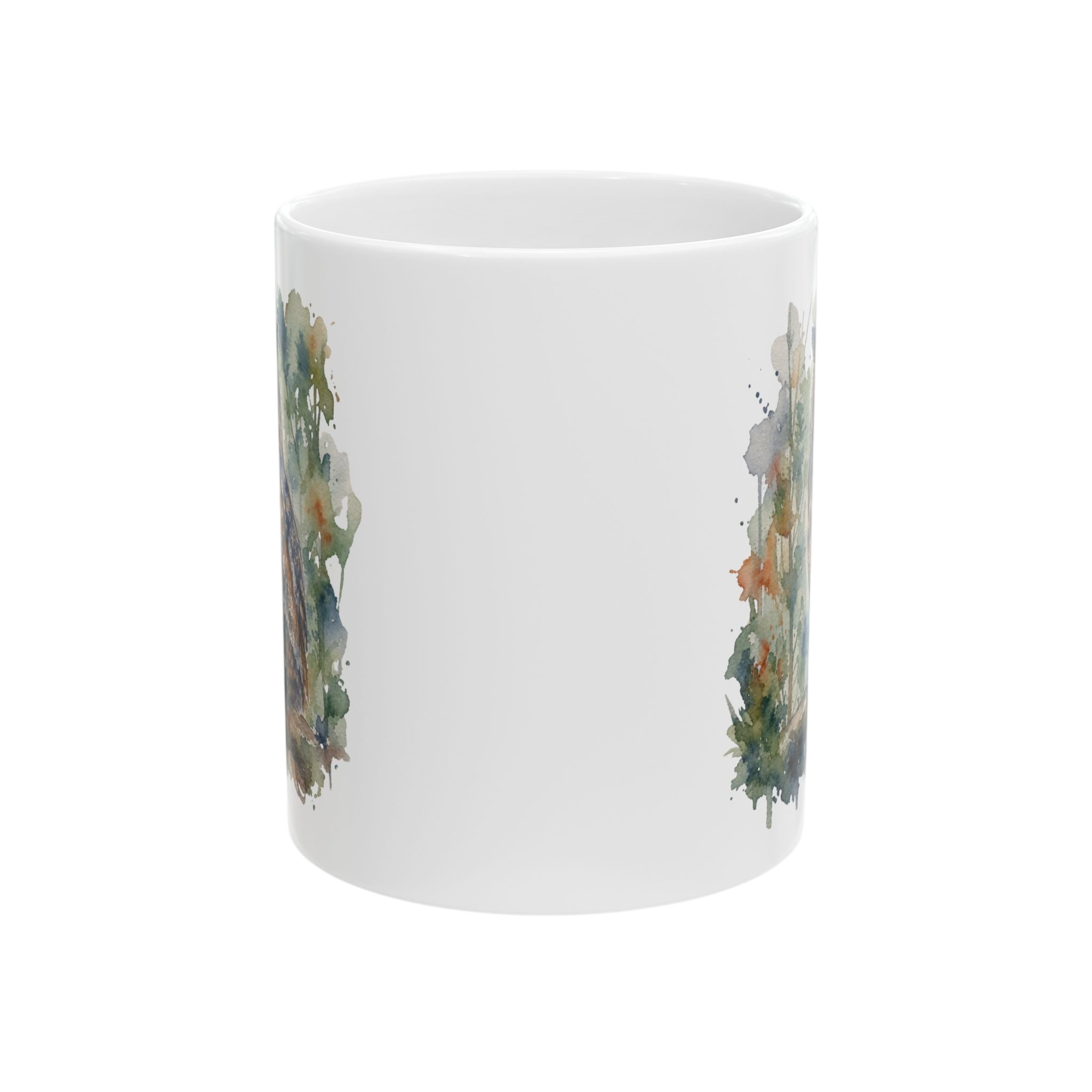 Watercolor Owl Ceramic Mug — Nature-Inspired Coffee Cup 11oz,