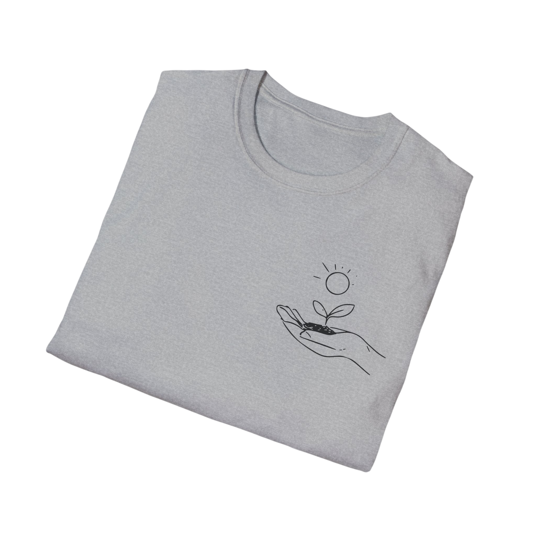 The world changes, one kindness at a time - Embroidered Human Kind Tee