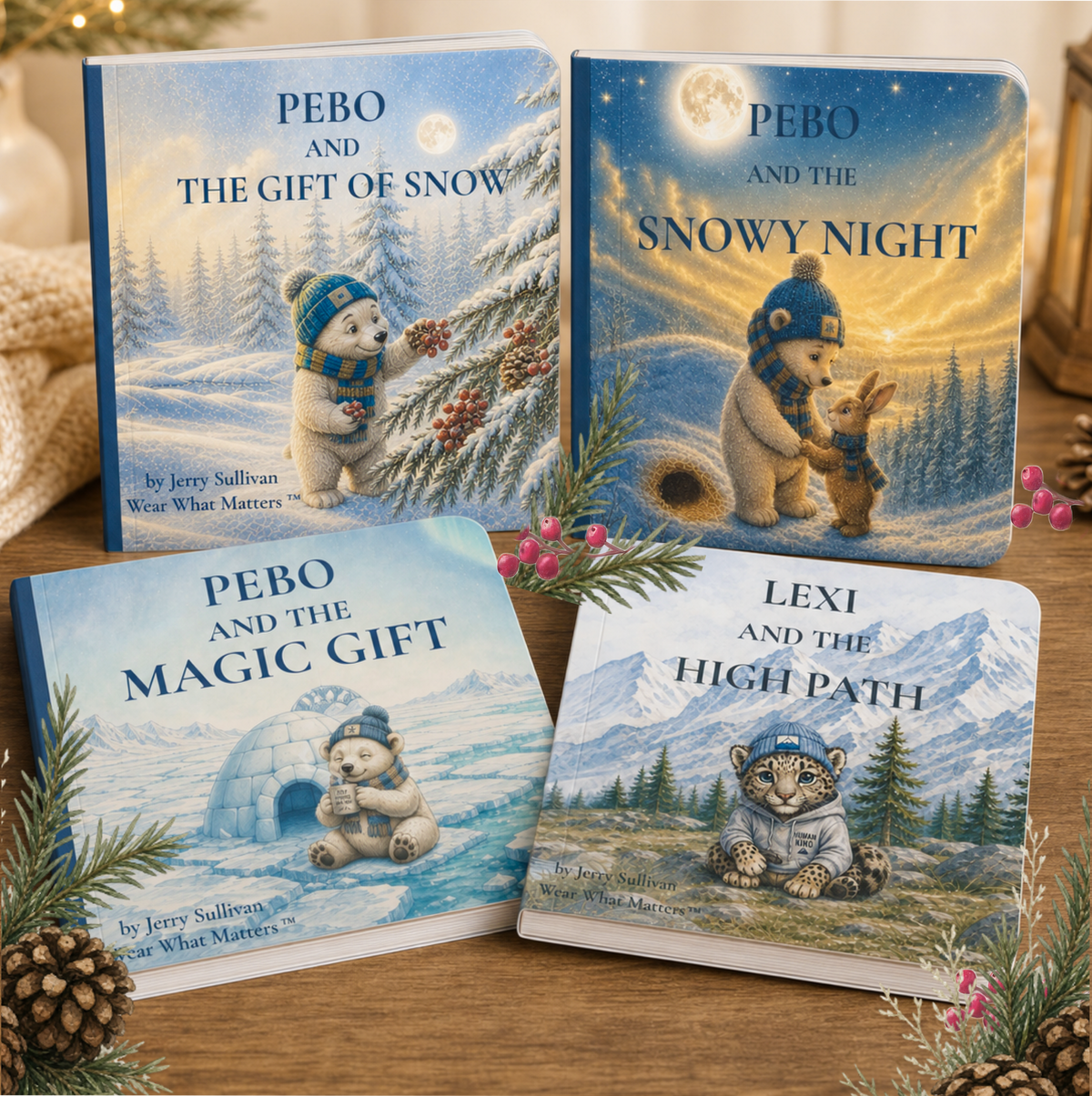 Pebo and Lexi Winter Storybook Gift Set