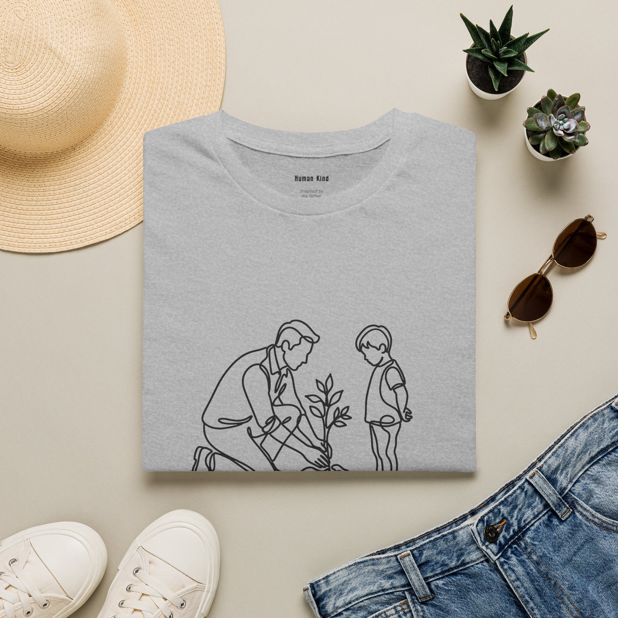 Planting Tomorrow — Human Kind Line Art Tee