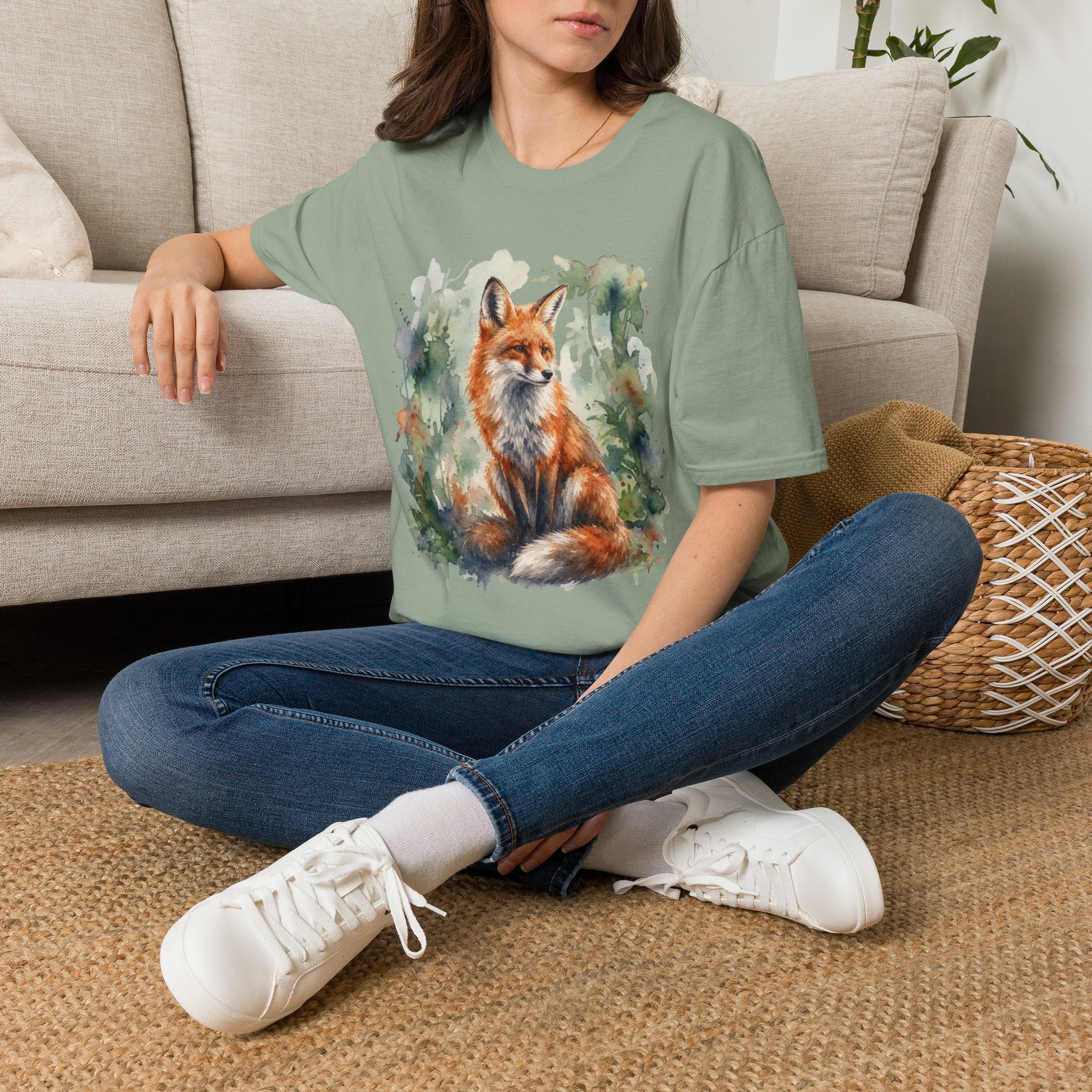 Teacher Fox Tee and Candle Gift Set