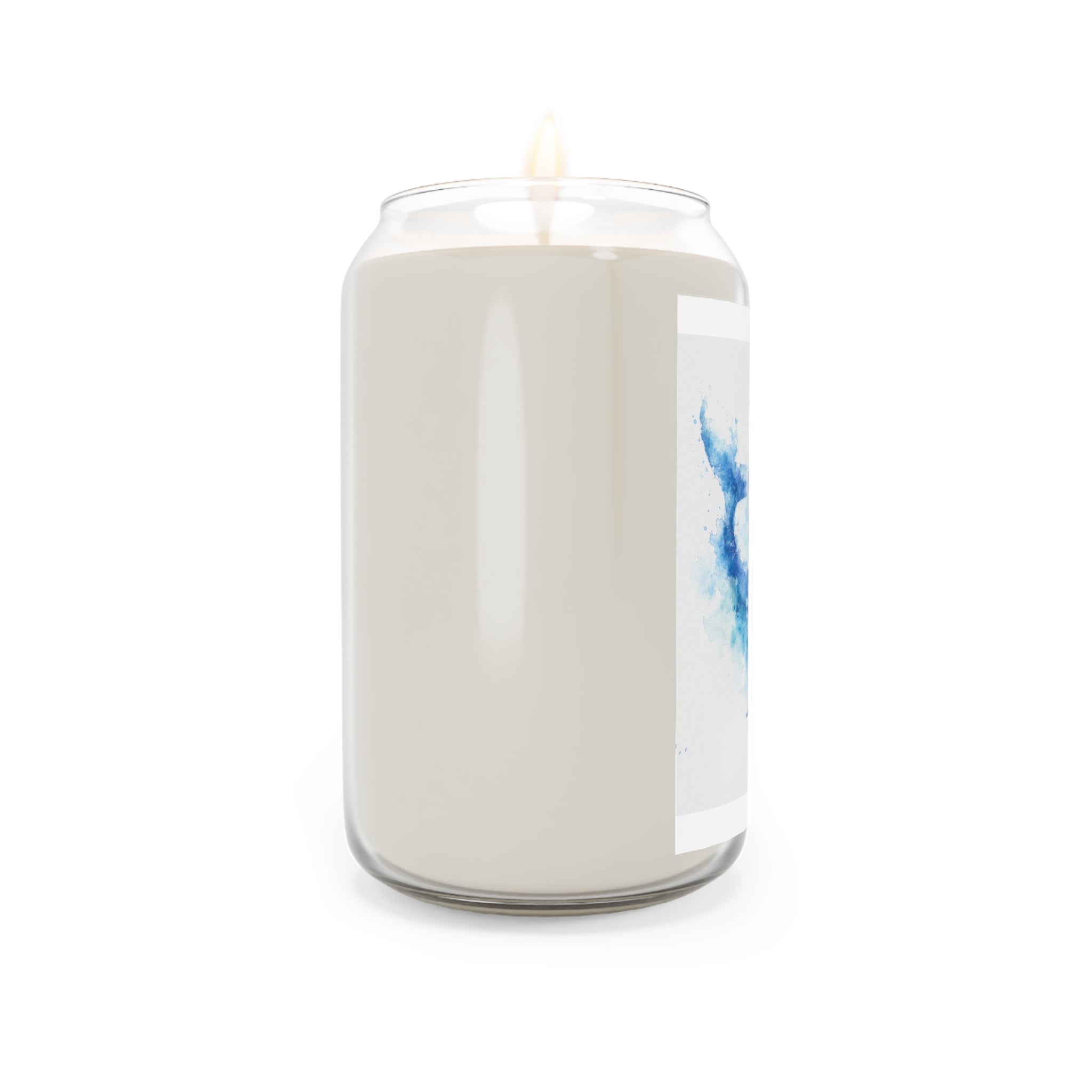 Whale Watercolor Soy Candle — 13.75 oz Scented Jar