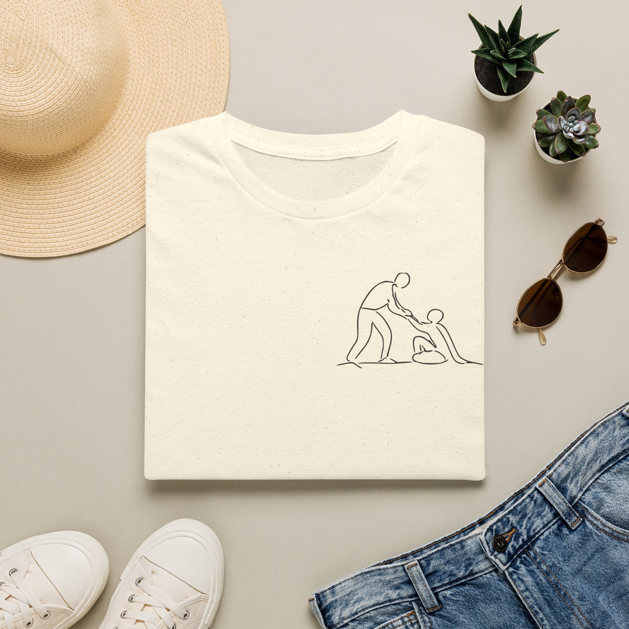 T-Shirt — Be the Reason Someone Keeps Going  Embroidered Tee