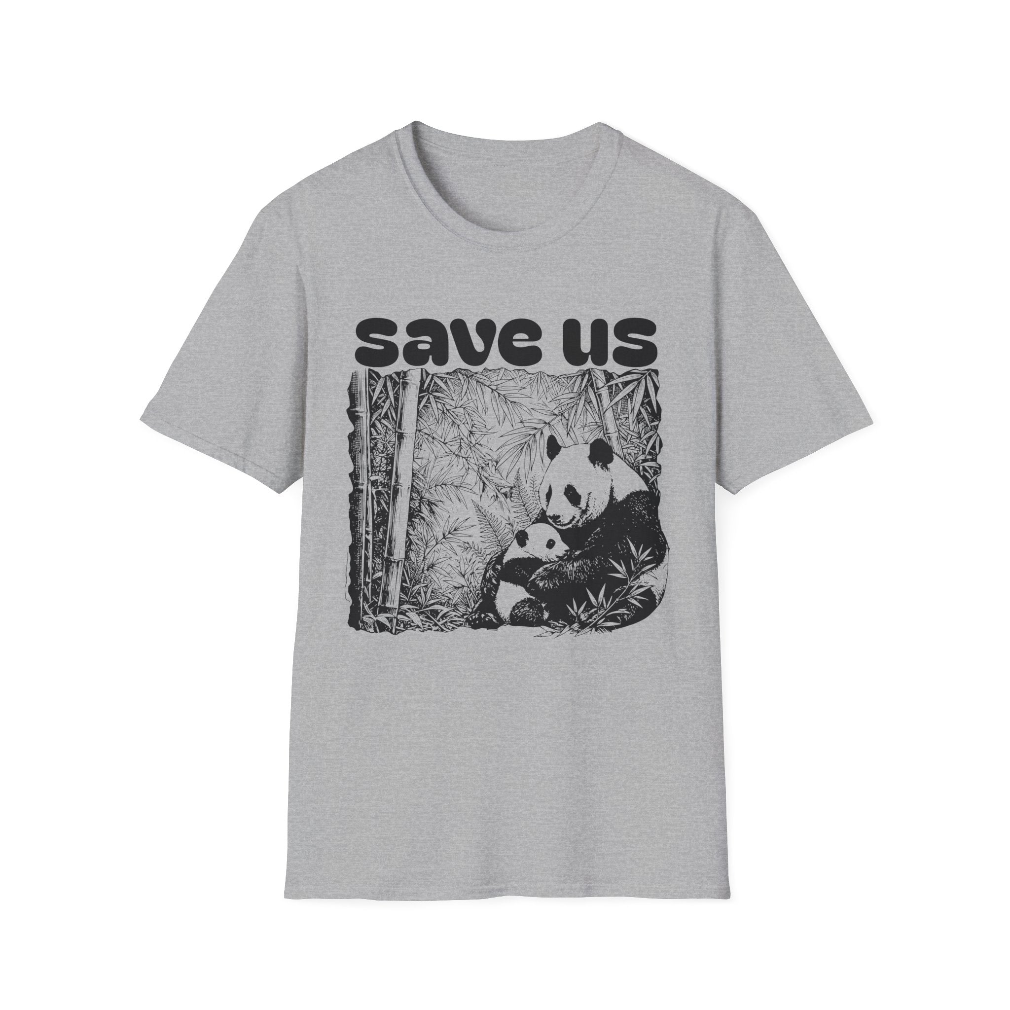 Save Us Panda Tee — Endangered Wildlife Conservation T-Shirt