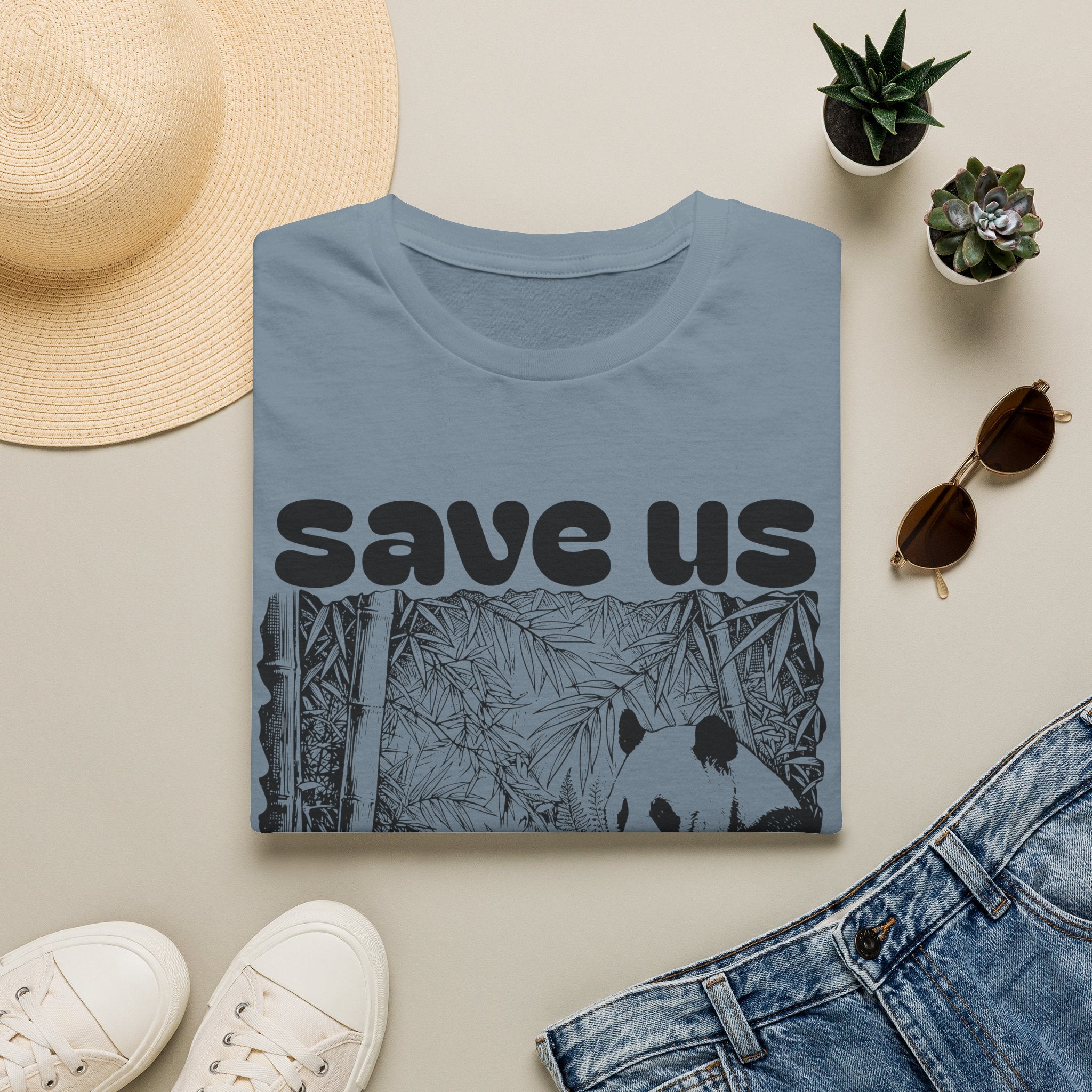 Save Us Panda Tee — Endangered Wildlife Conservation T-Shirt